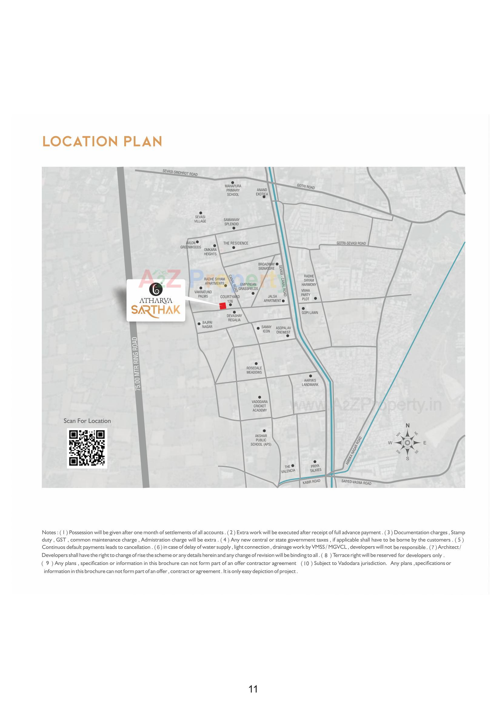  of real estate project Atharva Sarthak located at Sevasi, Vadodara, Gujarat