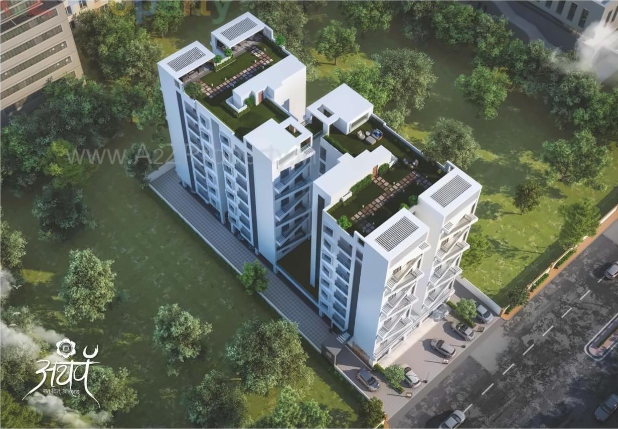 3D Elevation of real estate project Atharva located at Bhayli, Vadodara, Gujarat