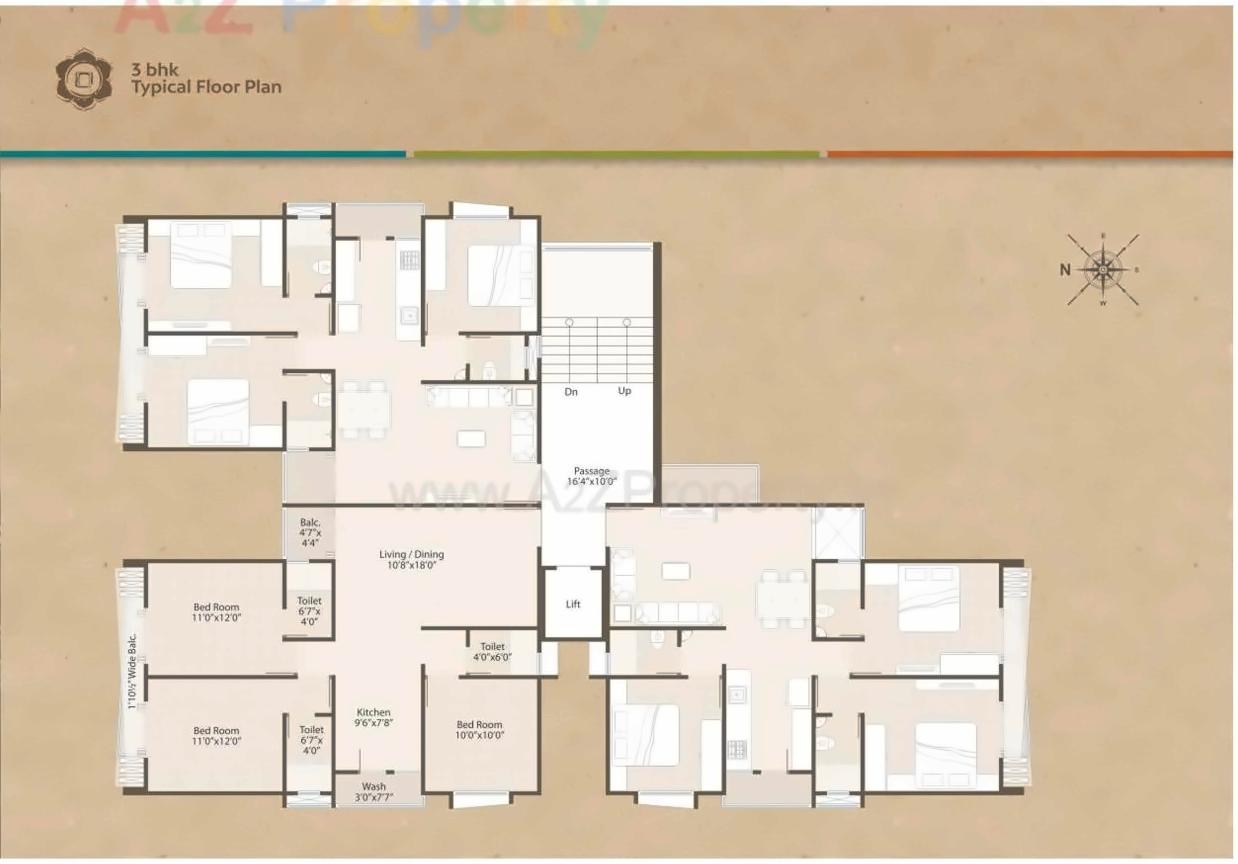 Layout of real estate project Atharva located at Bhayli, Vadodara, Gujarat