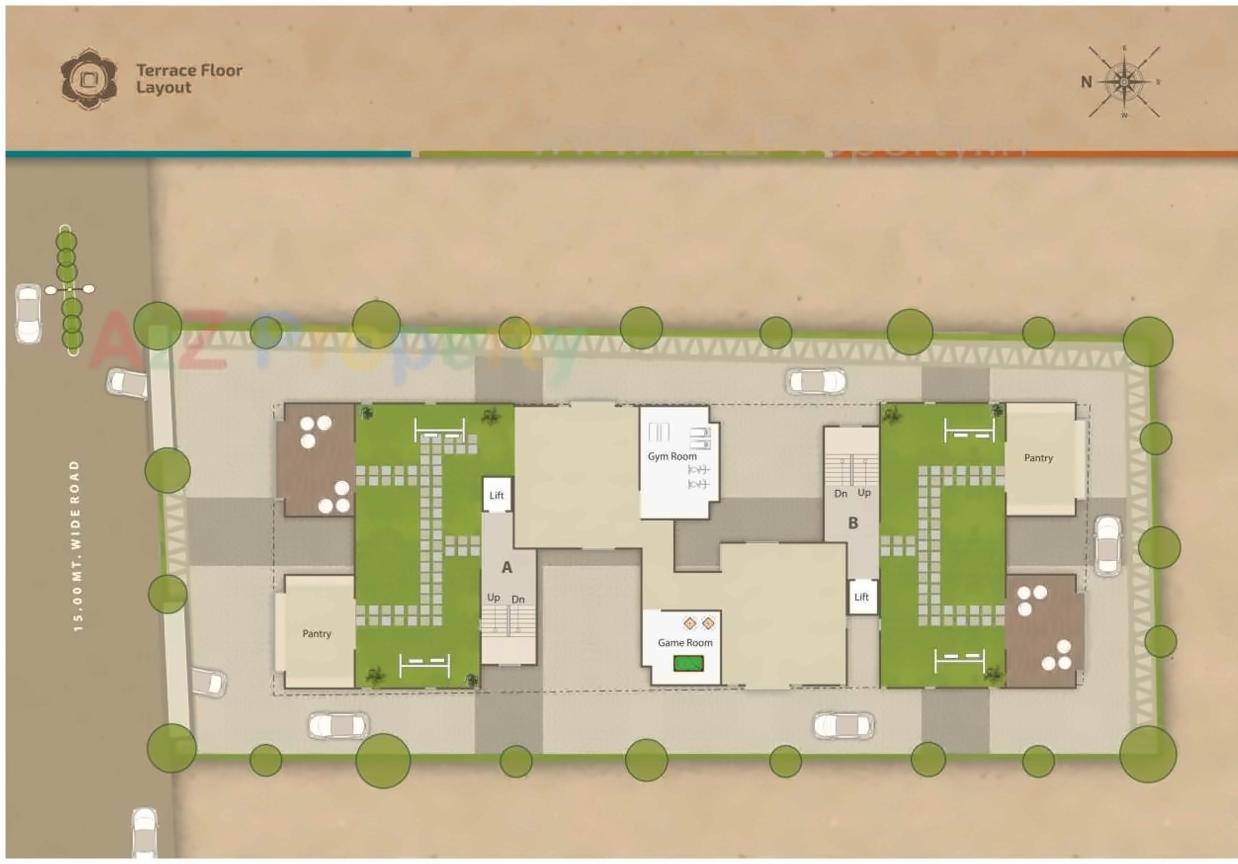Layout of real estate project Atharva located at Bhayli, Vadodara, Gujarat