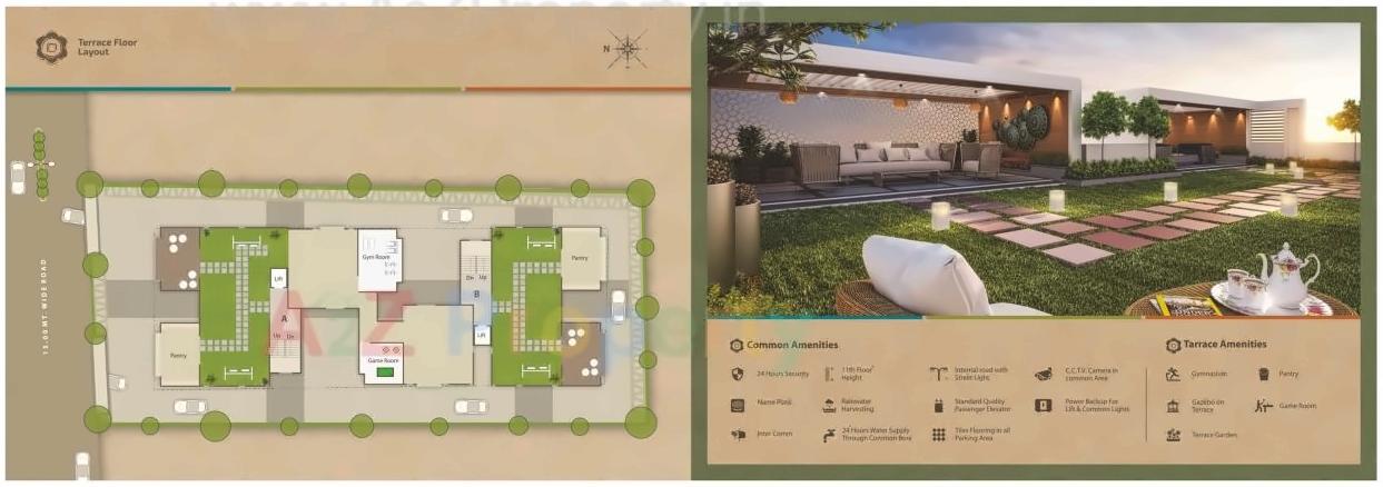 Layout of real estate project Atharva located at Bhayli, Vadodara, Gujarat