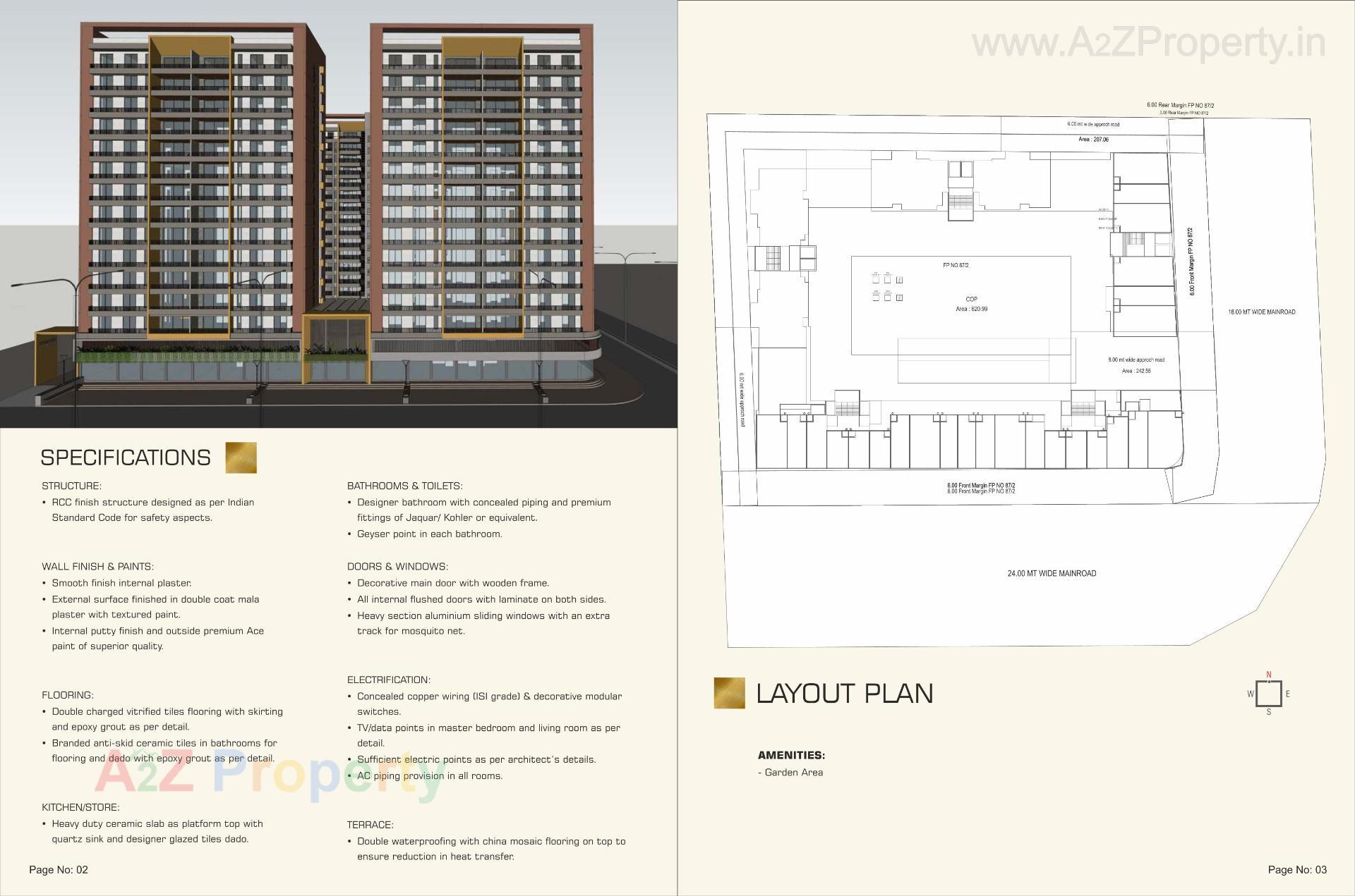  of real estate project Athashree Inspera located at Bhayli, Vadodara, Gujarat