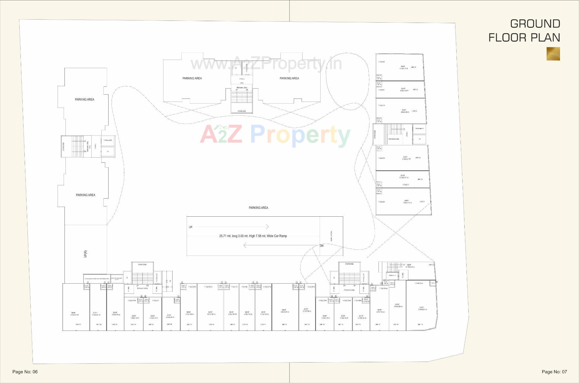 Layout of real estate project Athashree Inspera located at Bhayli, Vadodara, Gujarat