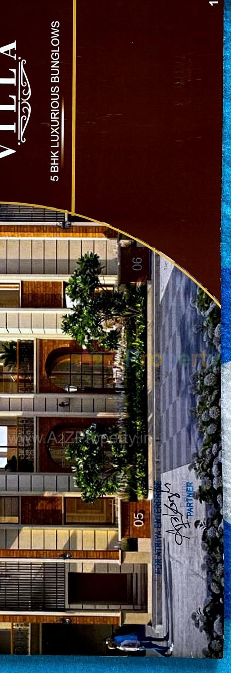 3D Elevation of real estate project Atriya Villa located at Bhayli, Vadodara, Gujarat