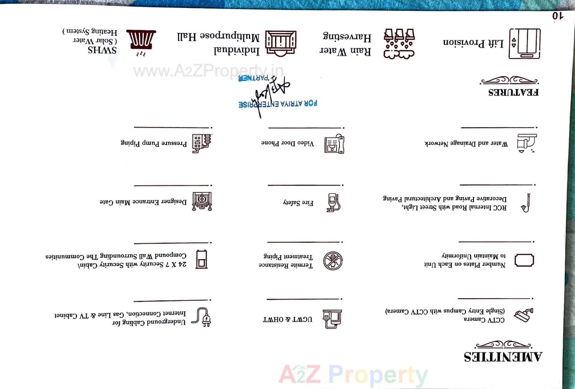  of real estate project Atriya Villa located at Bhayli, Vadodara, Gujarat