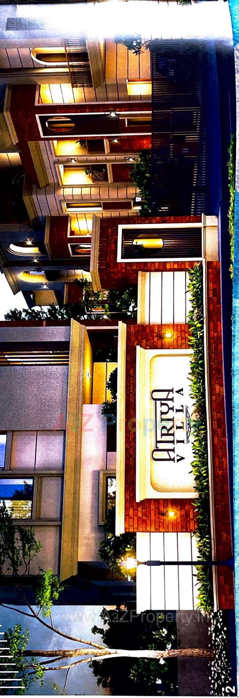 3D Elevation of real estate project Atriya Villa located at Bhayli, Vadodara, Gujarat