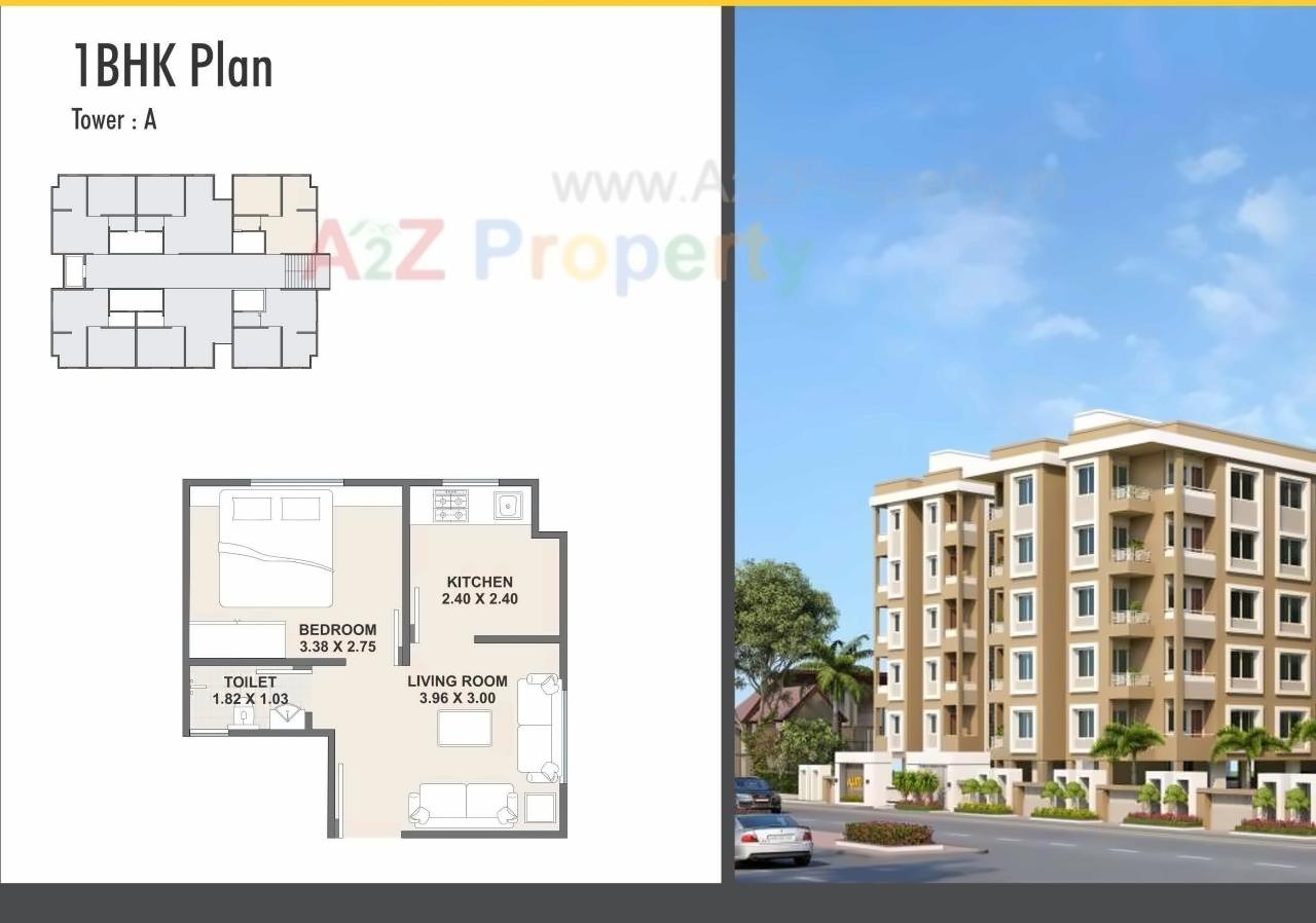 Layout of real estate project Aum Residency located at Vadsar, Vadodara, Gujarat