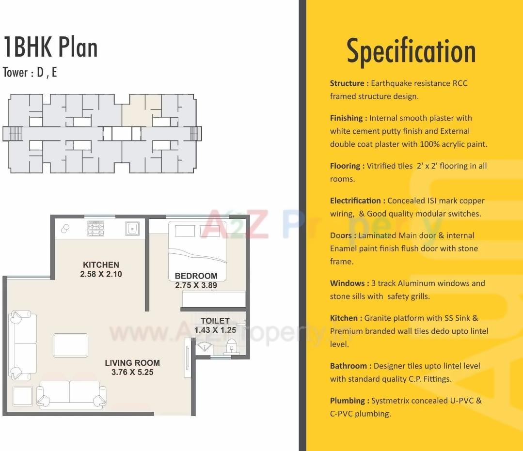 Layout of real estate project Aum Residency located at Vadsar, Vadodara, Gujarat