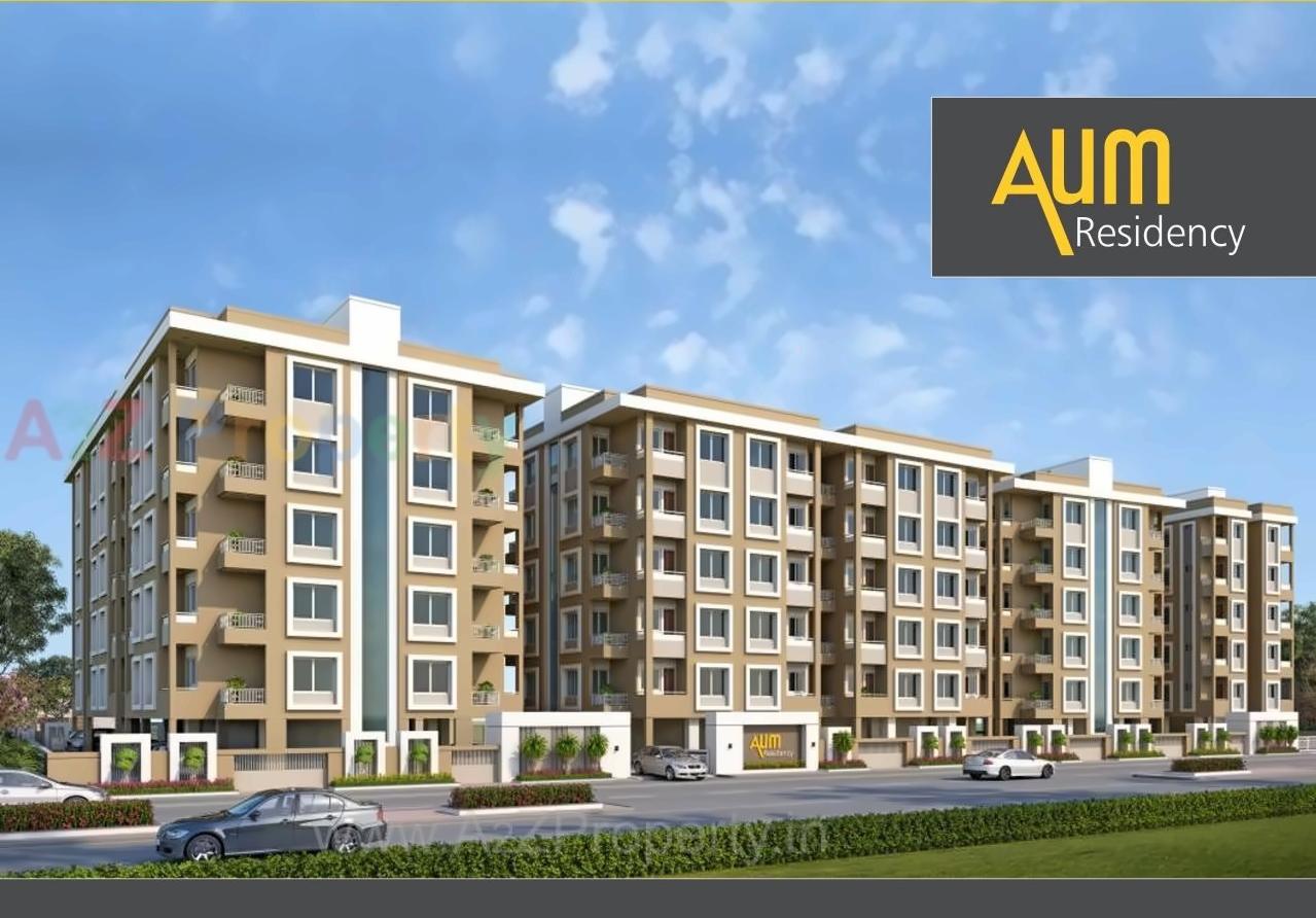 3D Elevation of real estate project Aum Residency located at Vadsar, Vadodara, Gujarat