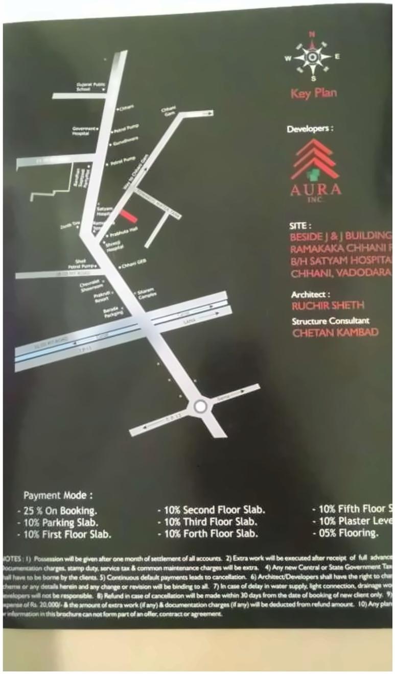  of real estate project Aura Shivaay located at Chhani, Vadodara, Gujarat