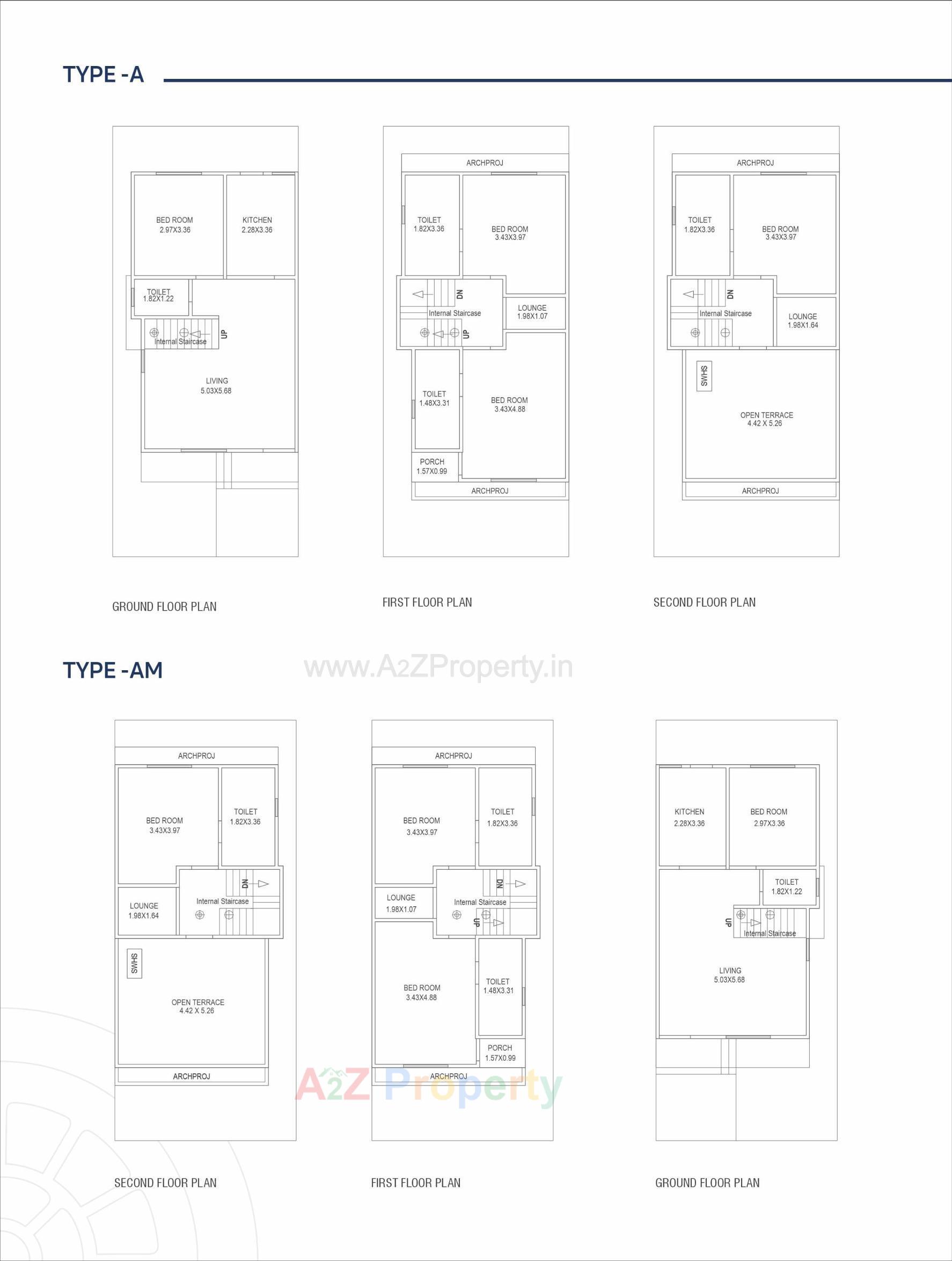 Layout of real estate project Auro located at Bil, Vadodara, Gujarat