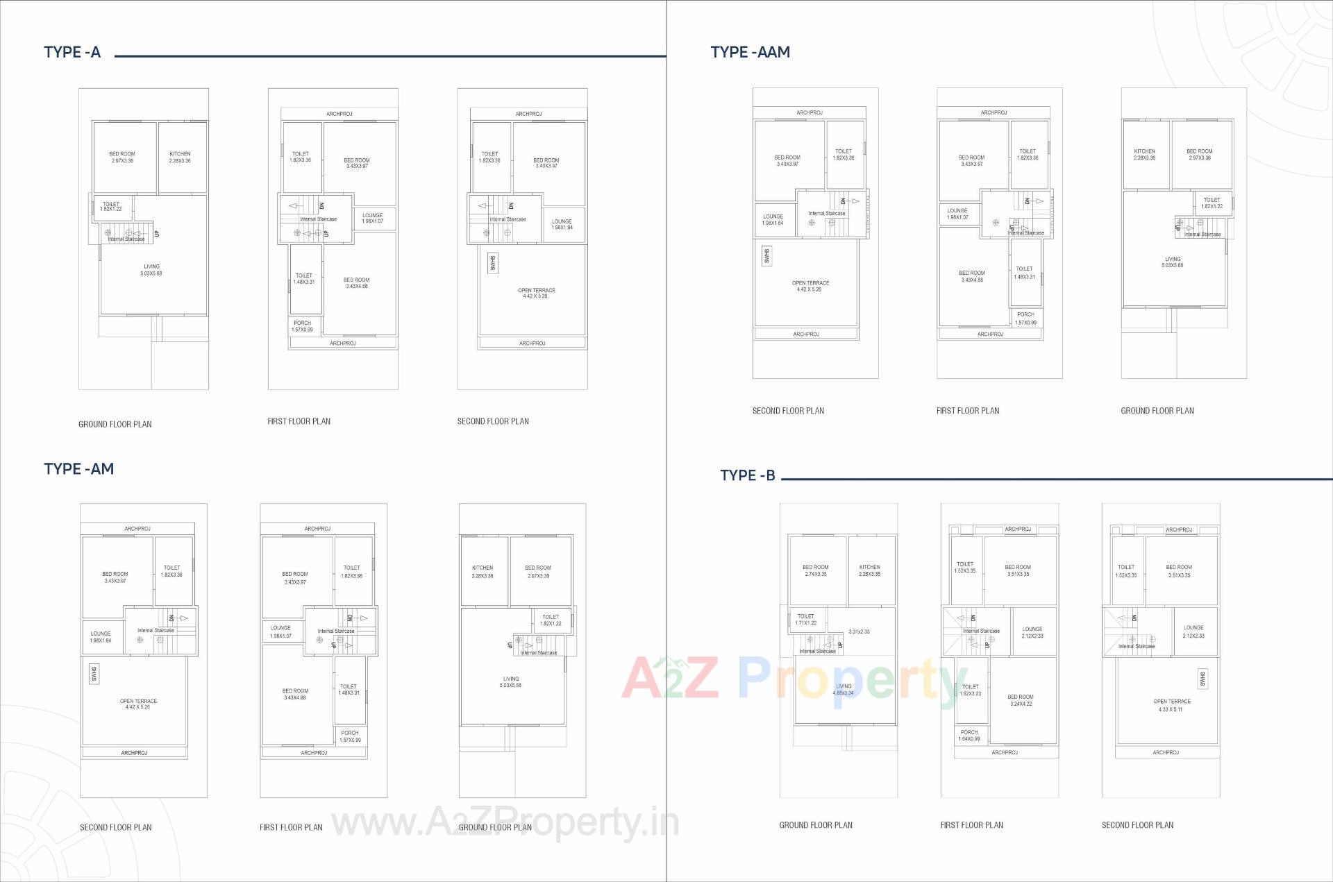Layout of real estate project Auro located at Bil, Vadodara, Gujarat