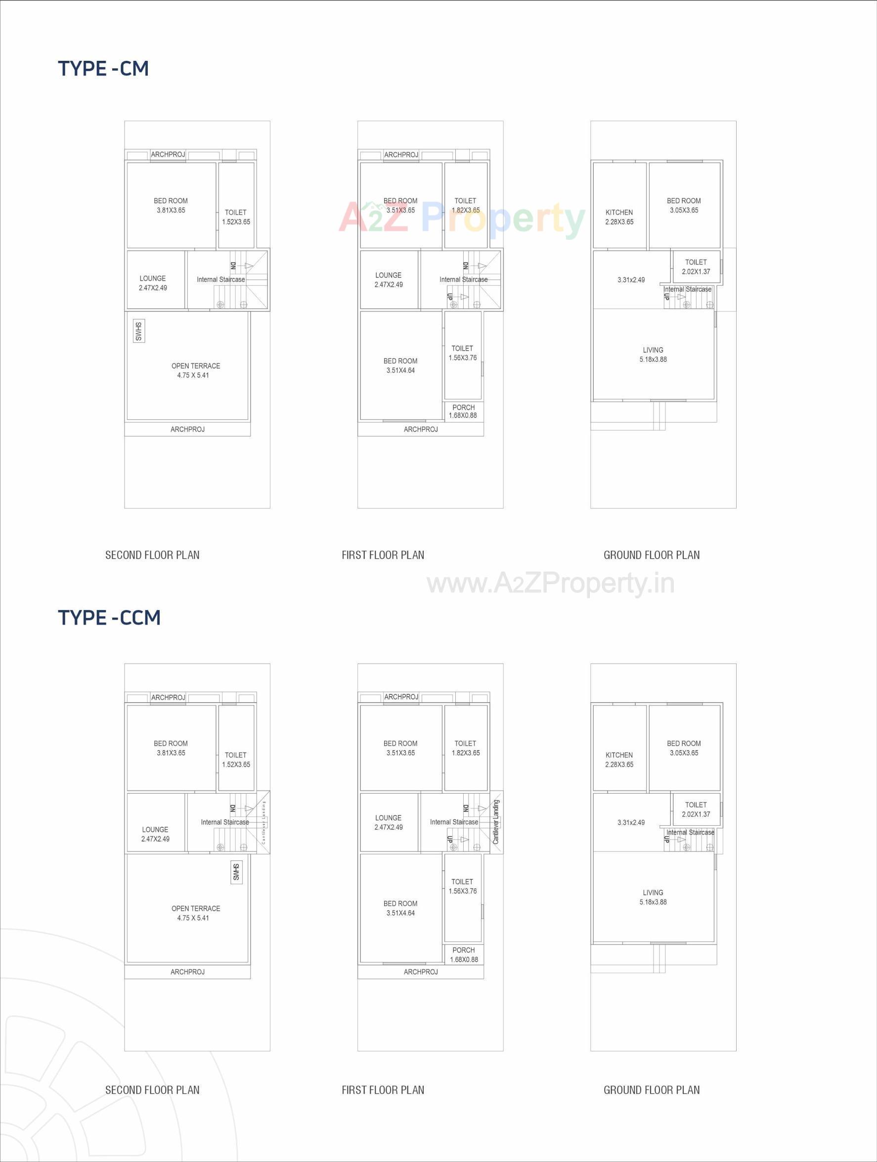 Layout of real estate project Auro located at Bil, Vadodara, Gujarat