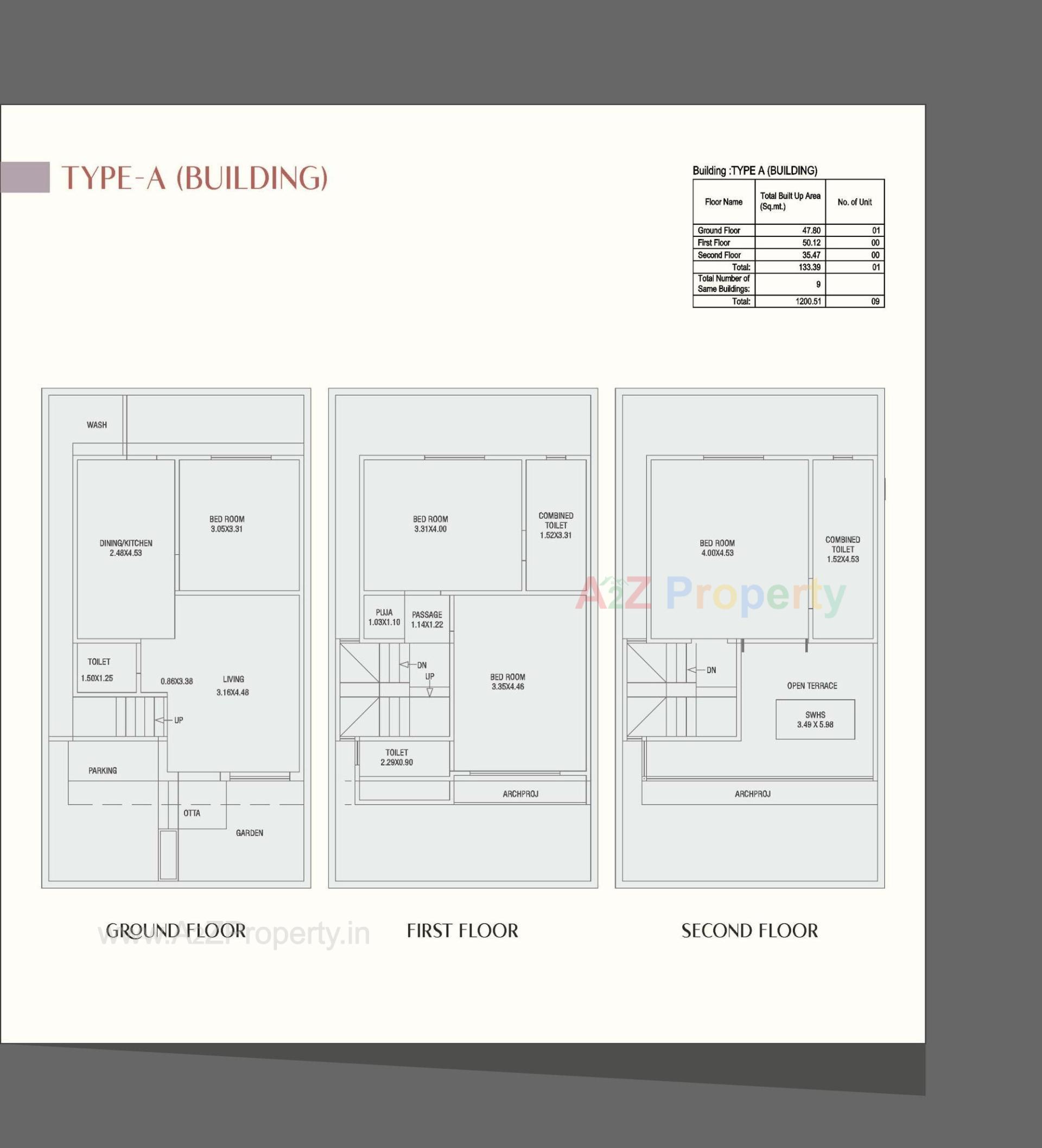 Layout of real estate project Auro Crystal located at Manjalpur, Vadodara, Gujarat