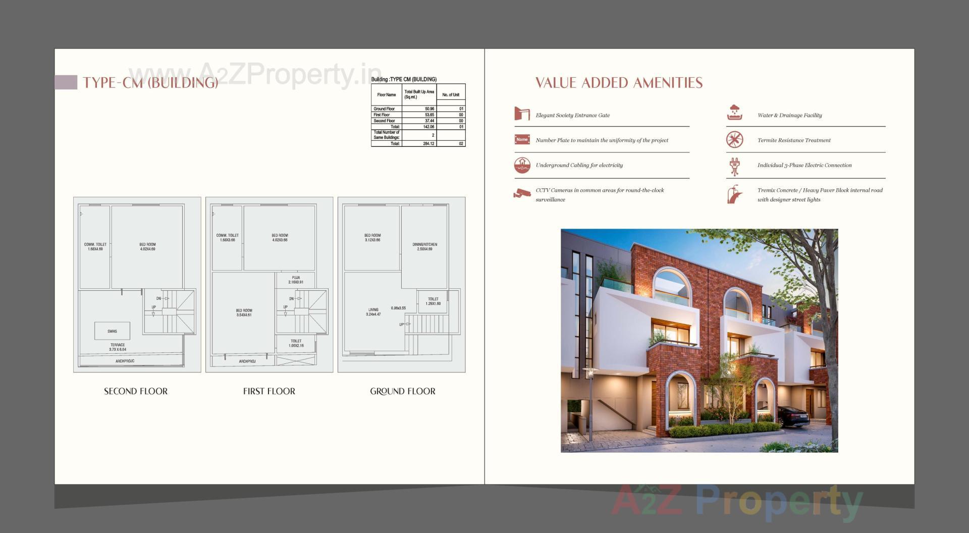  of real estate project Auro Crystal located at Manjalpur, Vadodara, Gujarat