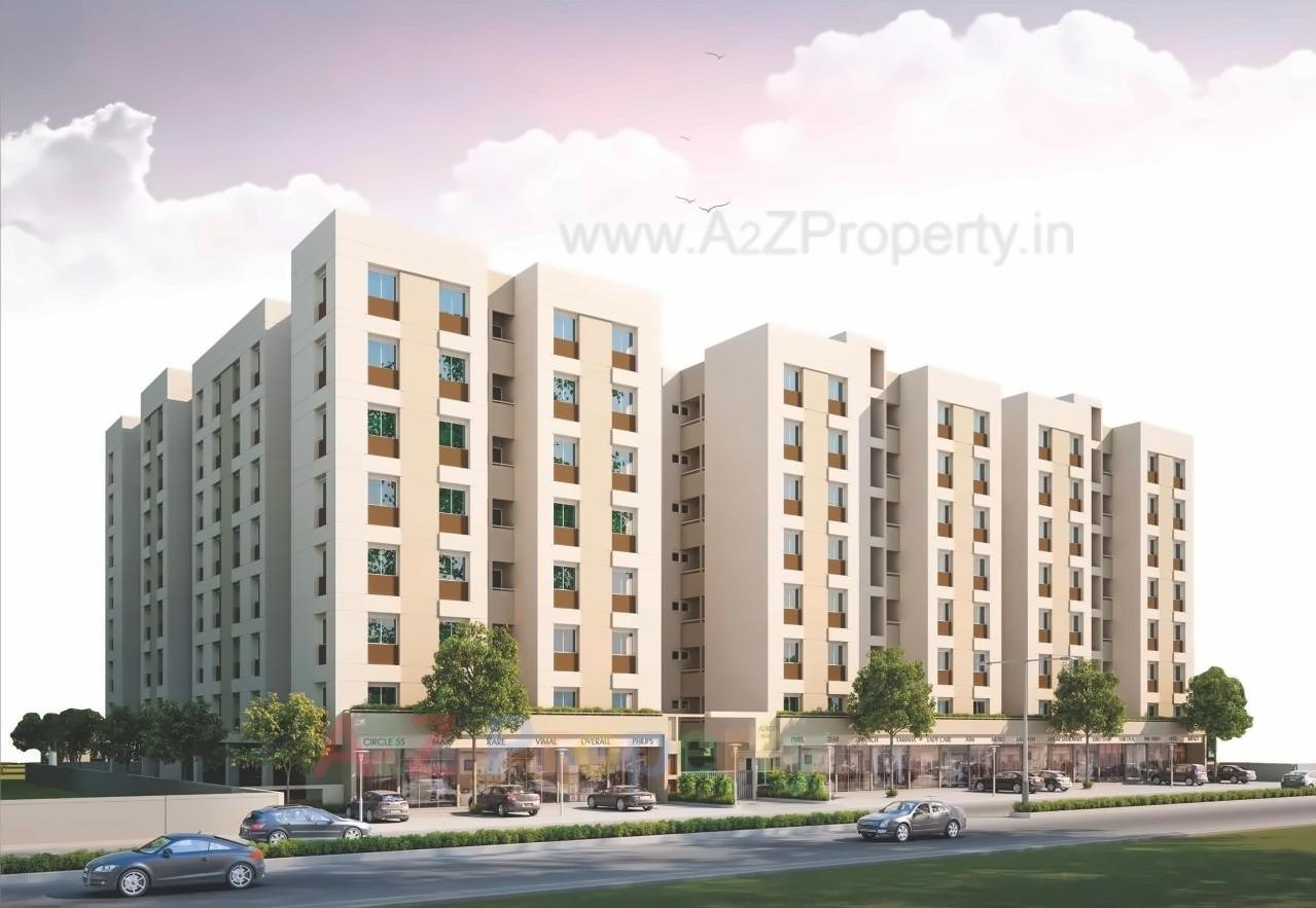 3D Elevation of real estate project Auro Elite located at Bill, Vadodara, Gujarat