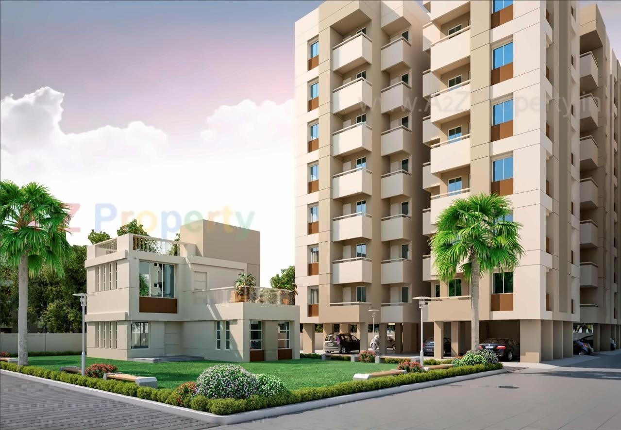 3D Elevation of real estate project Auro Elite located at Bill, Vadodara, Gujarat