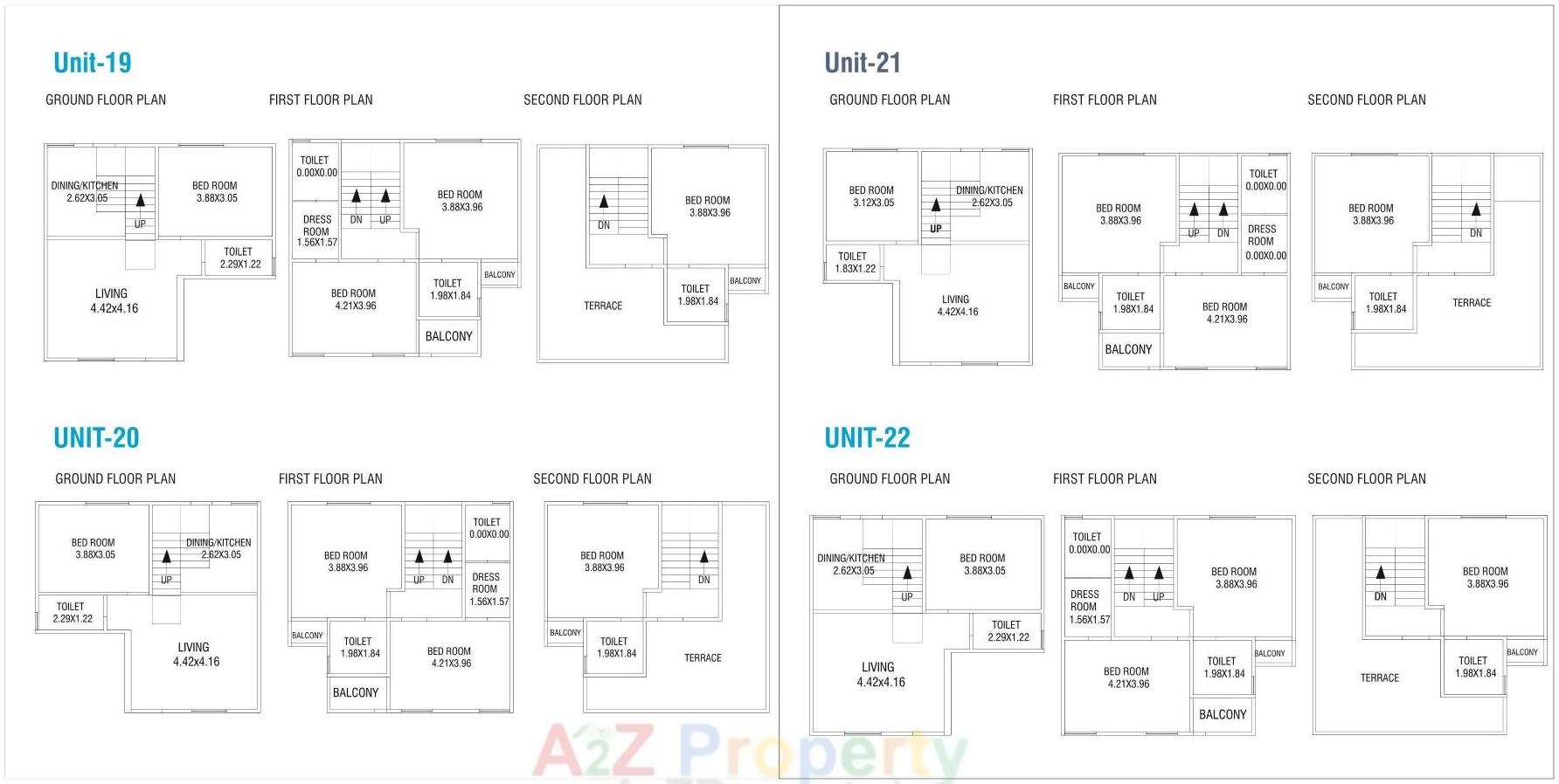 Layout of real estate project Auro Guardian located at Gorwa, Vadodara, Gujarat