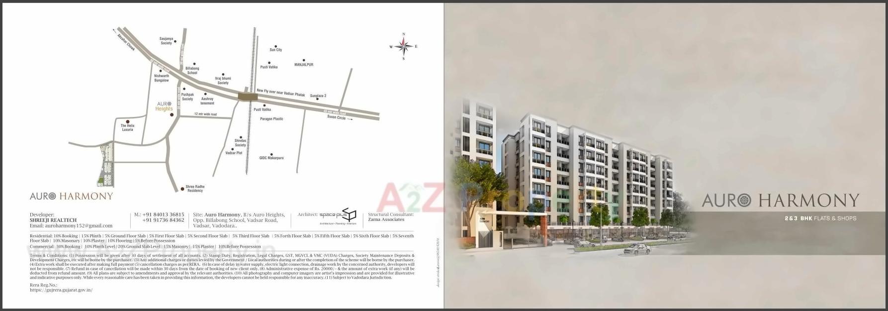  of real estate project Auro Harmony located at Vadsar, Vadodara, Gujarat