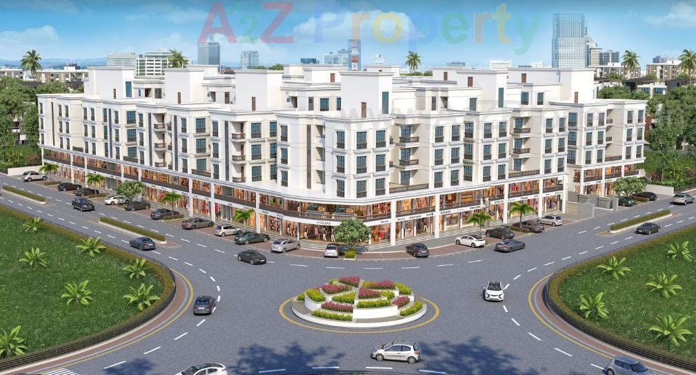 3D Elevation of real estate project Auro Heights located at Bill, Vadodara, Gujarat