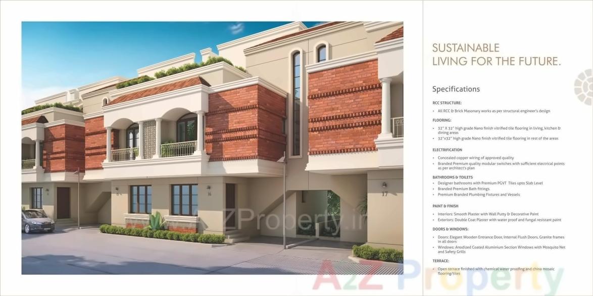 3D Elevation of real estate project Auro Luxuria located at Vadsar, Vadodara, Gujarat
