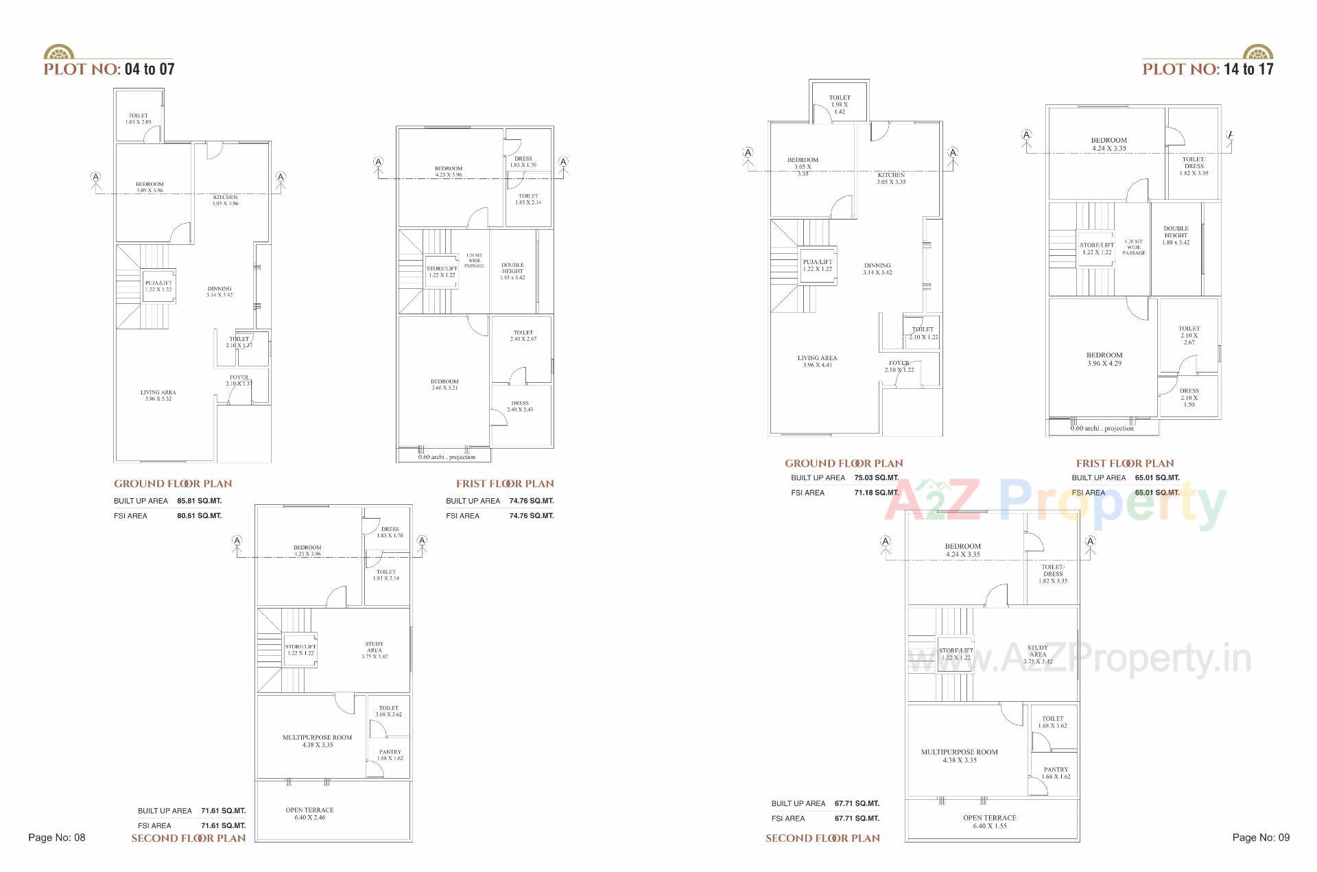 Layout of real estate project Auro Nirvana located at Bhayli, Vadodara, Gujarat