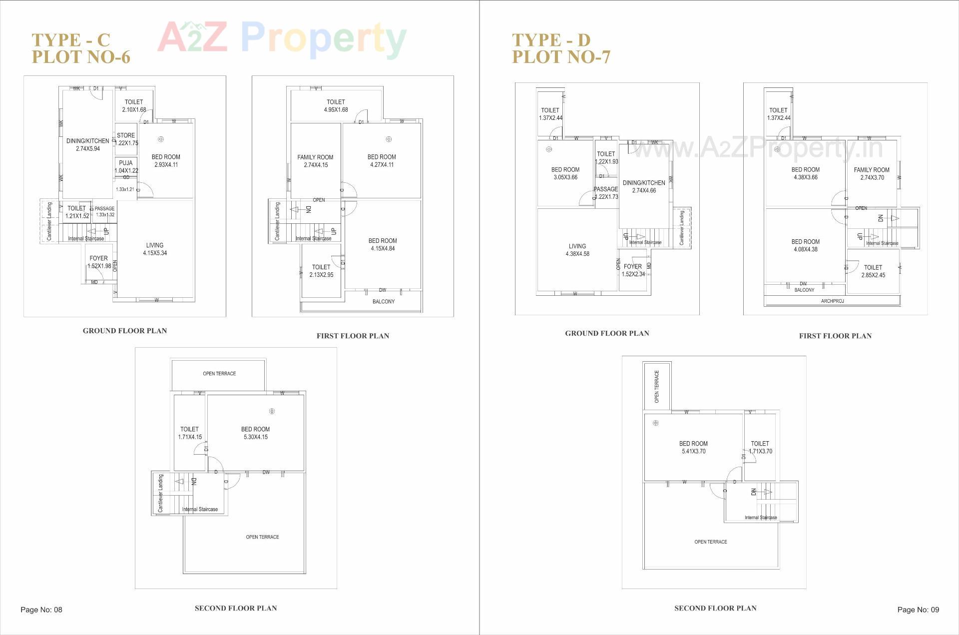 Layout of real estate project Auro Paradise located at Kalali, Vadodara, Gujarat