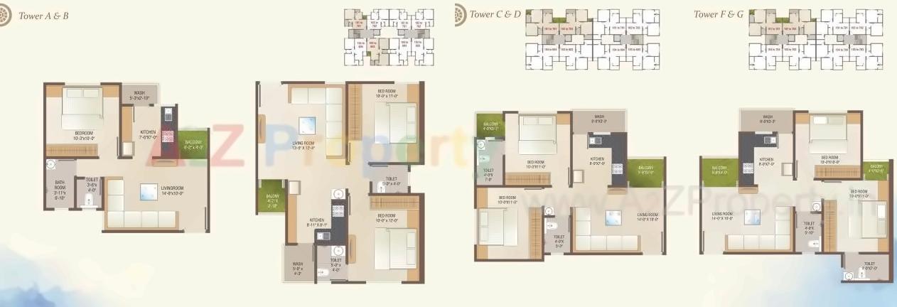 Layout of real estate project Auro Residency located at Bill, Vadodara, Gujarat