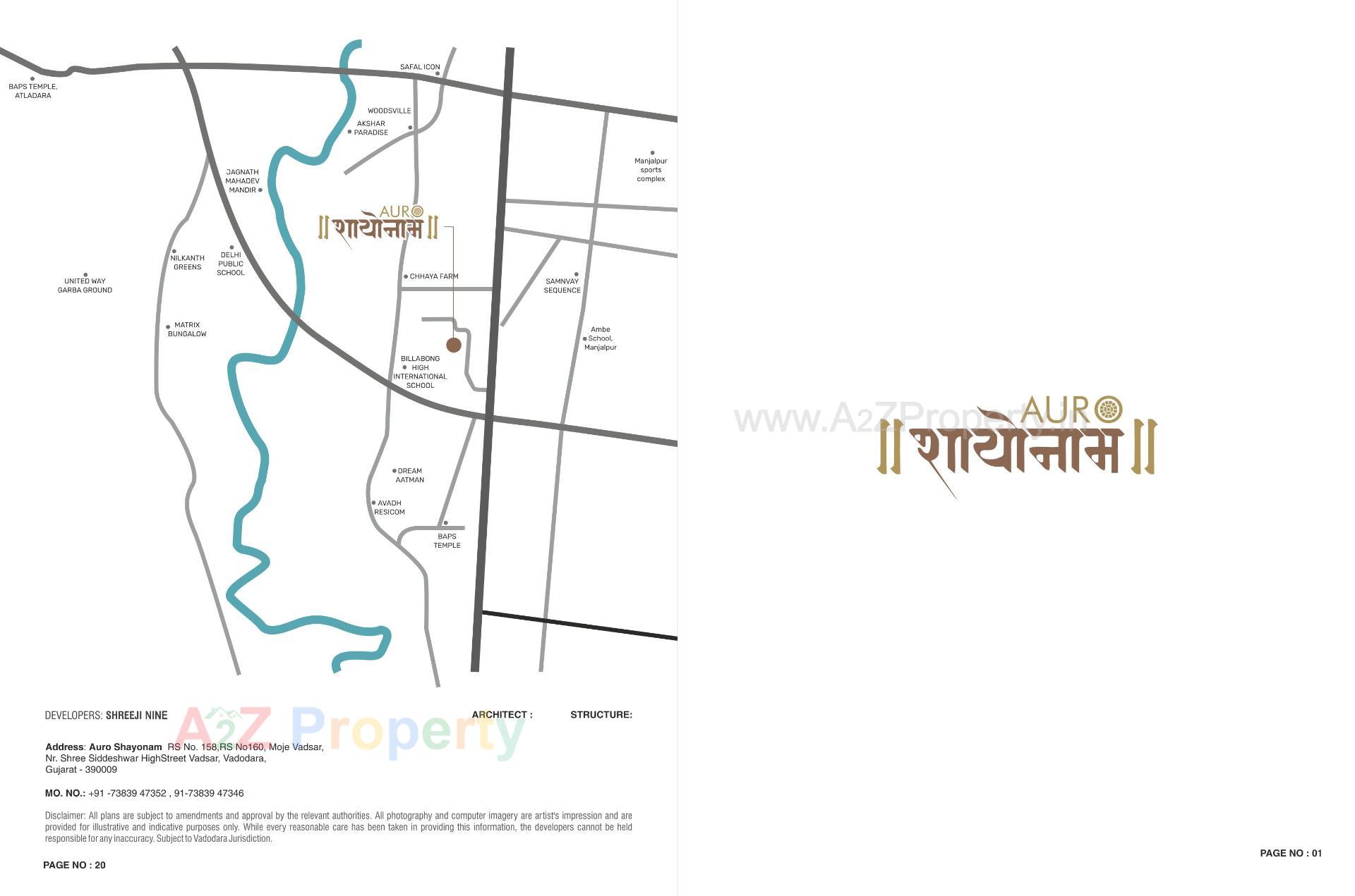  of real estate project Auro Shayonam located at Vadsar, Vadodara, Gujarat