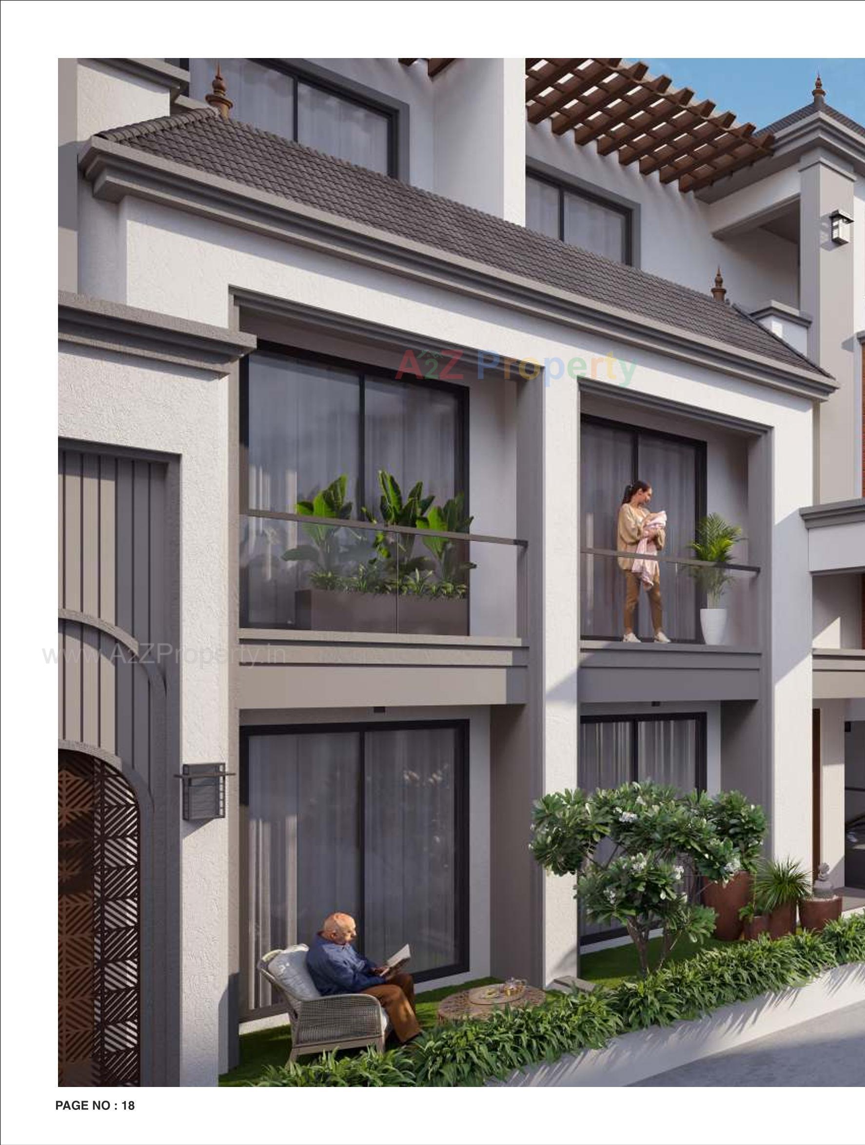 3D Elevation of real estate project Auro Shayonam located at Vadsar, Vadodara, Gujarat