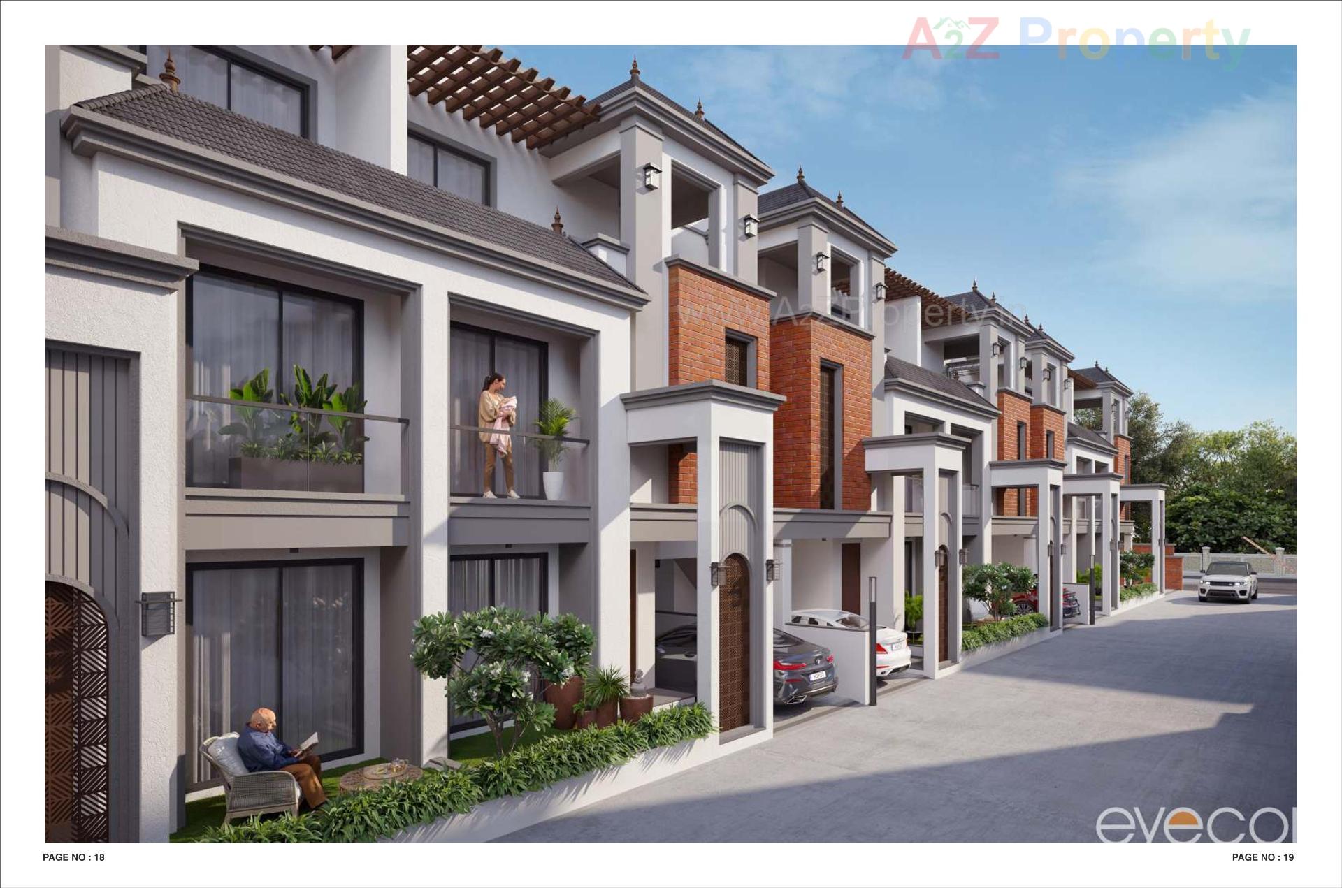 3D Elevation of real estate project Auro Shayonam located at Vadsar, Vadodara, Gujarat