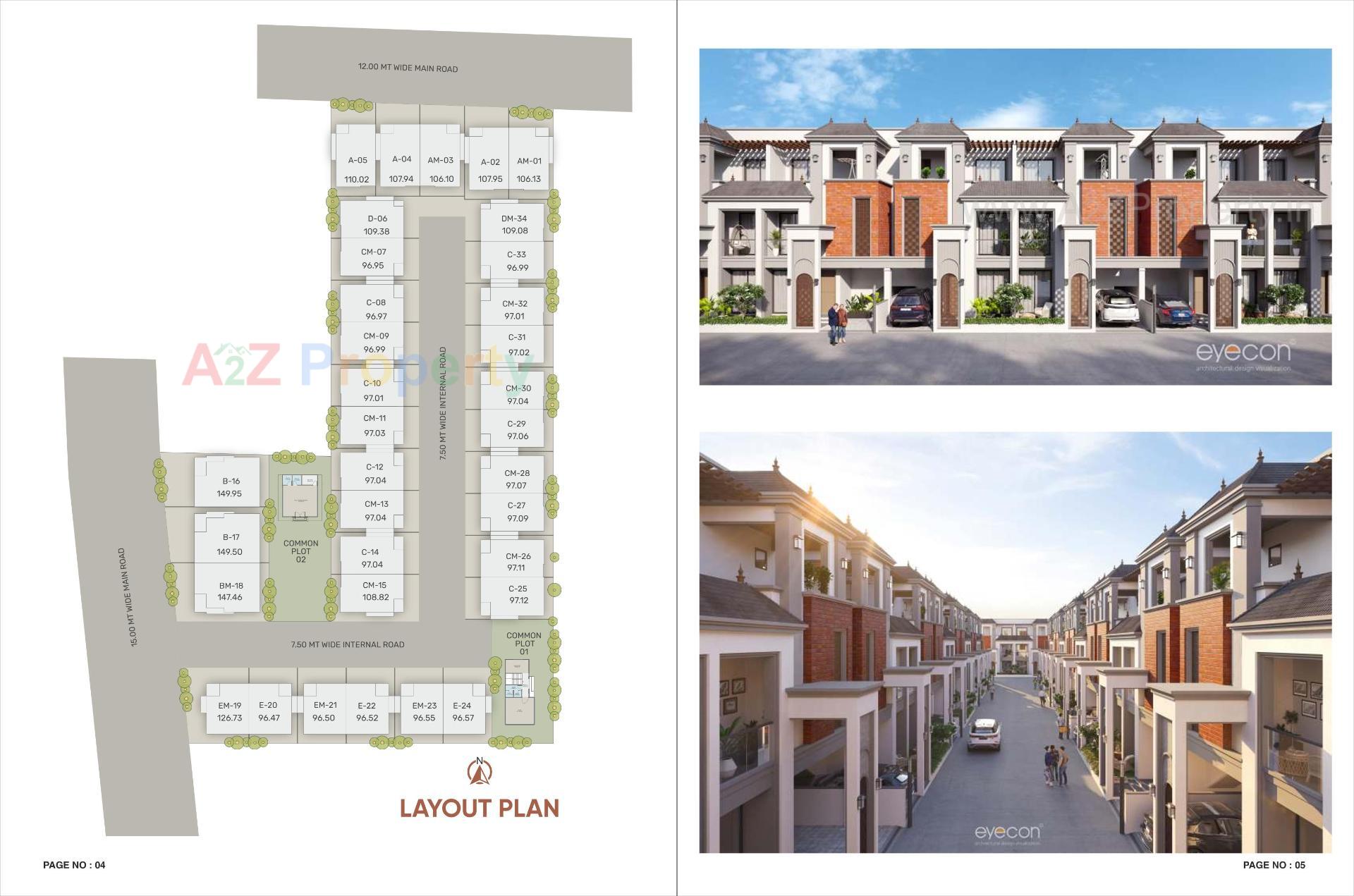 Layout of real estate project Auro Shayonam located at Vadsar, Vadodara, Gujarat