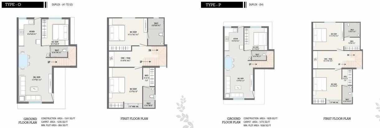 Layout of real estate project Auro Ville located at Kalali, Vadodara, Gujarat