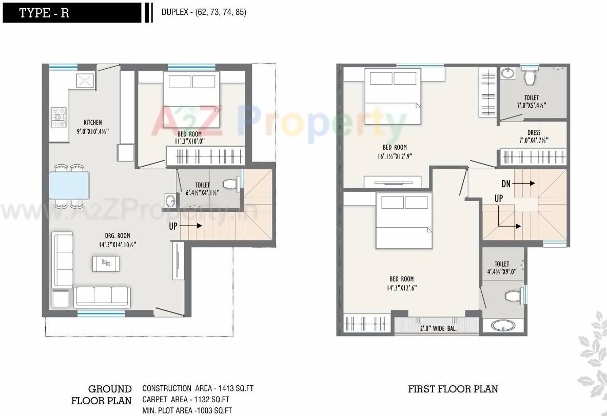 Layout of real estate project Auro Ville located at Kalali, Vadodara, Gujarat
