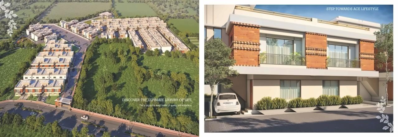 3D Elevation of real estate project Auro Ville located at Kalali, Vadodara, Gujarat