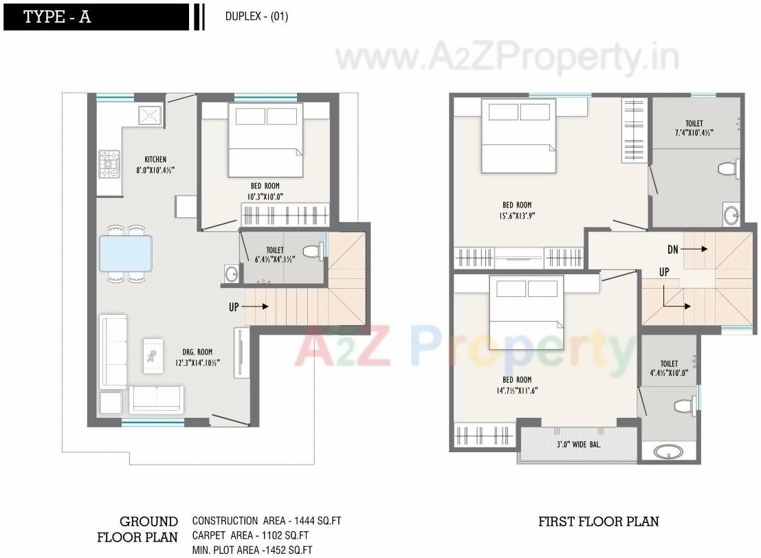 Layout of real estate project Auro Ville located at Kalali, Vadodara, Gujarat