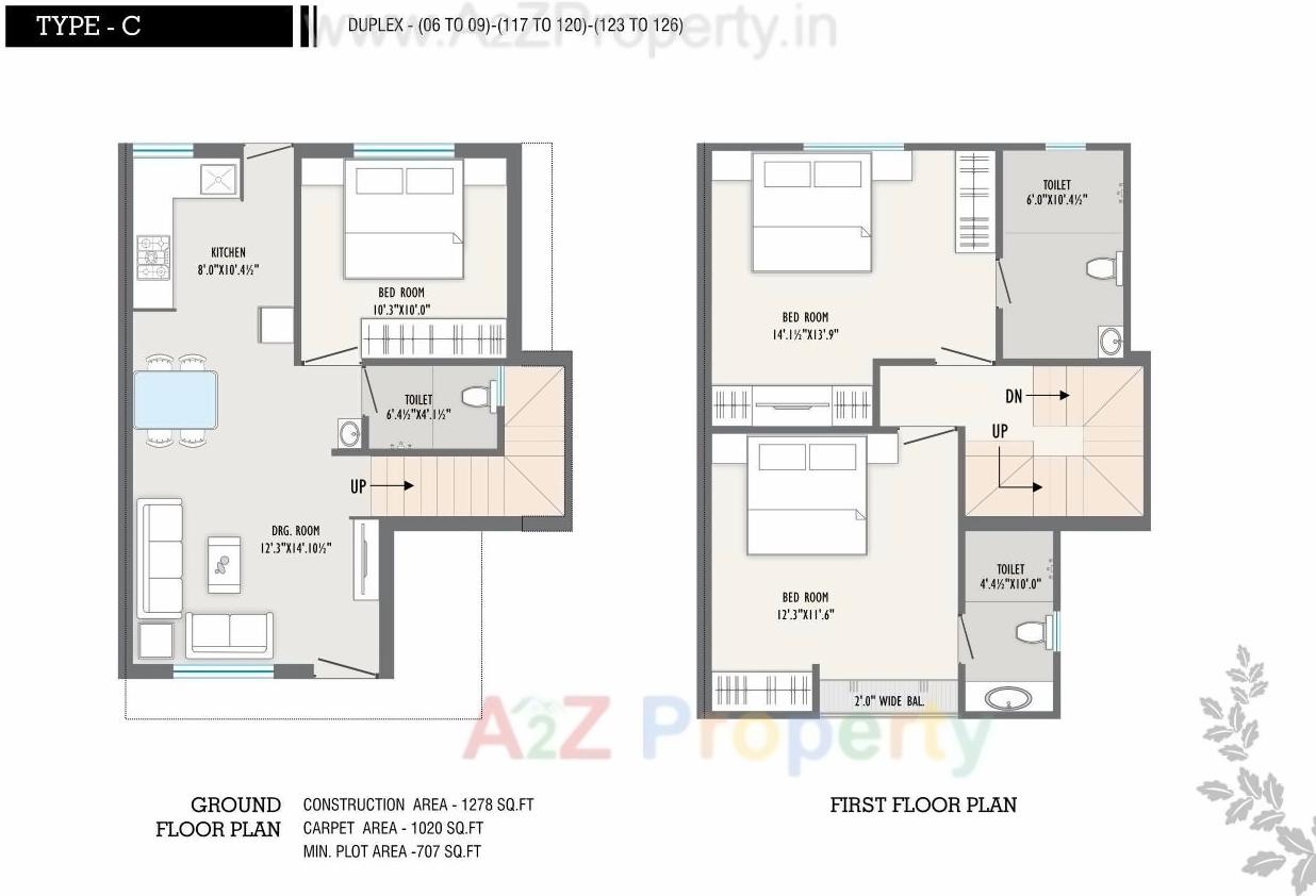 Layout of real estate project Auro Ville located at Kalali, Vadodara, Gujarat