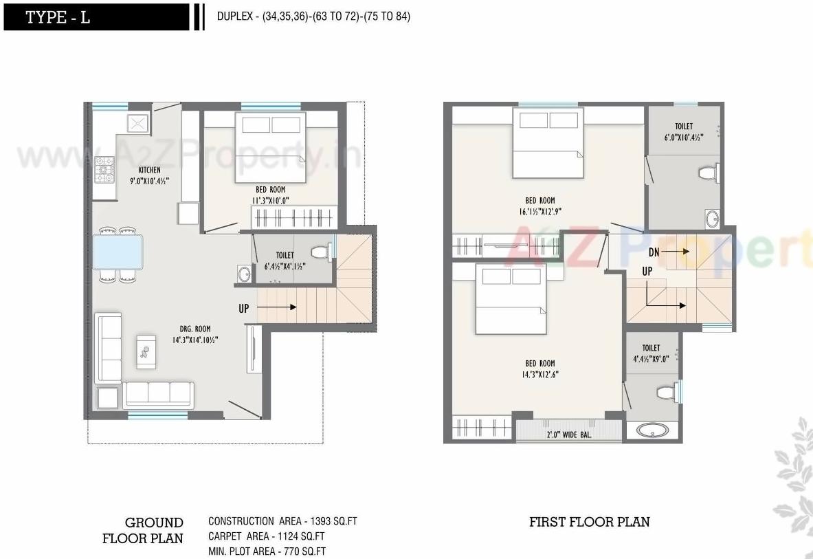 Layout of real estate project Auro Ville located at Kalali, Vadodara, Gujarat