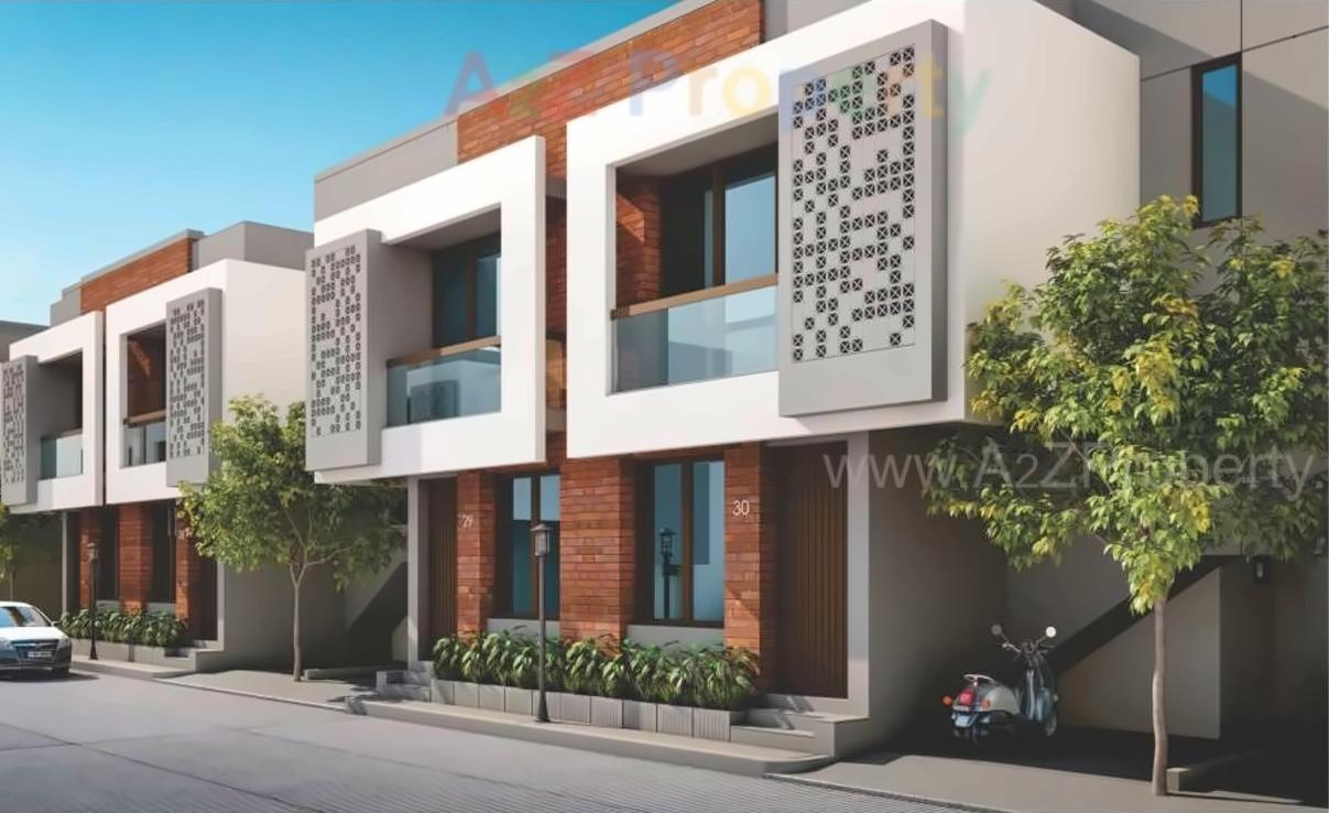 3D Elevation of real estate project Auro Vista located at Bill, Vadodara, Gujarat