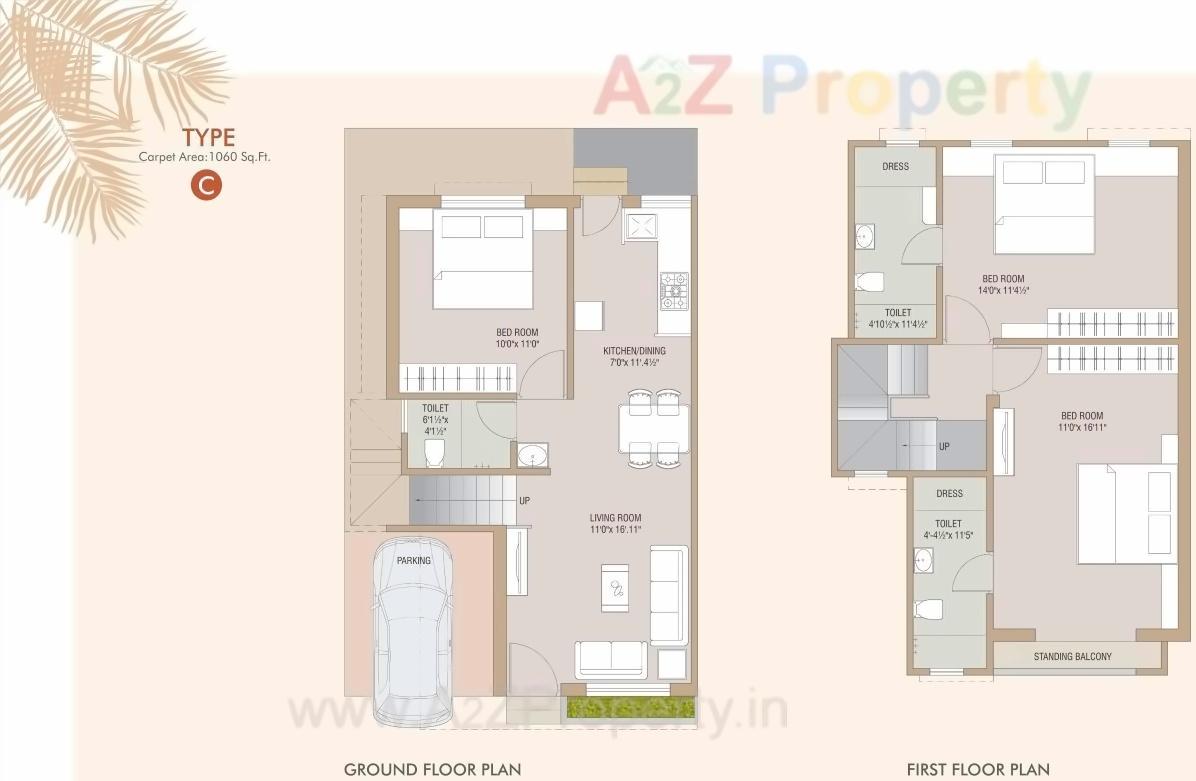 Layout of real estate project Auro Vista located at Bill, Vadodara, Gujarat