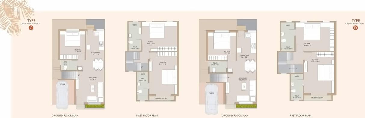 Layout of real estate project Auro Vista located at Bill, Vadodara, Gujarat