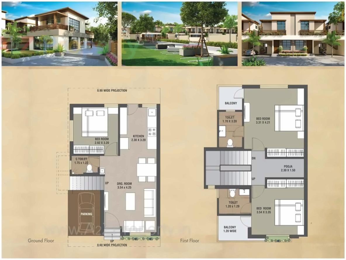 Layout of real estate project Auro Vista located at Kalali, Vadodara, Gujarat