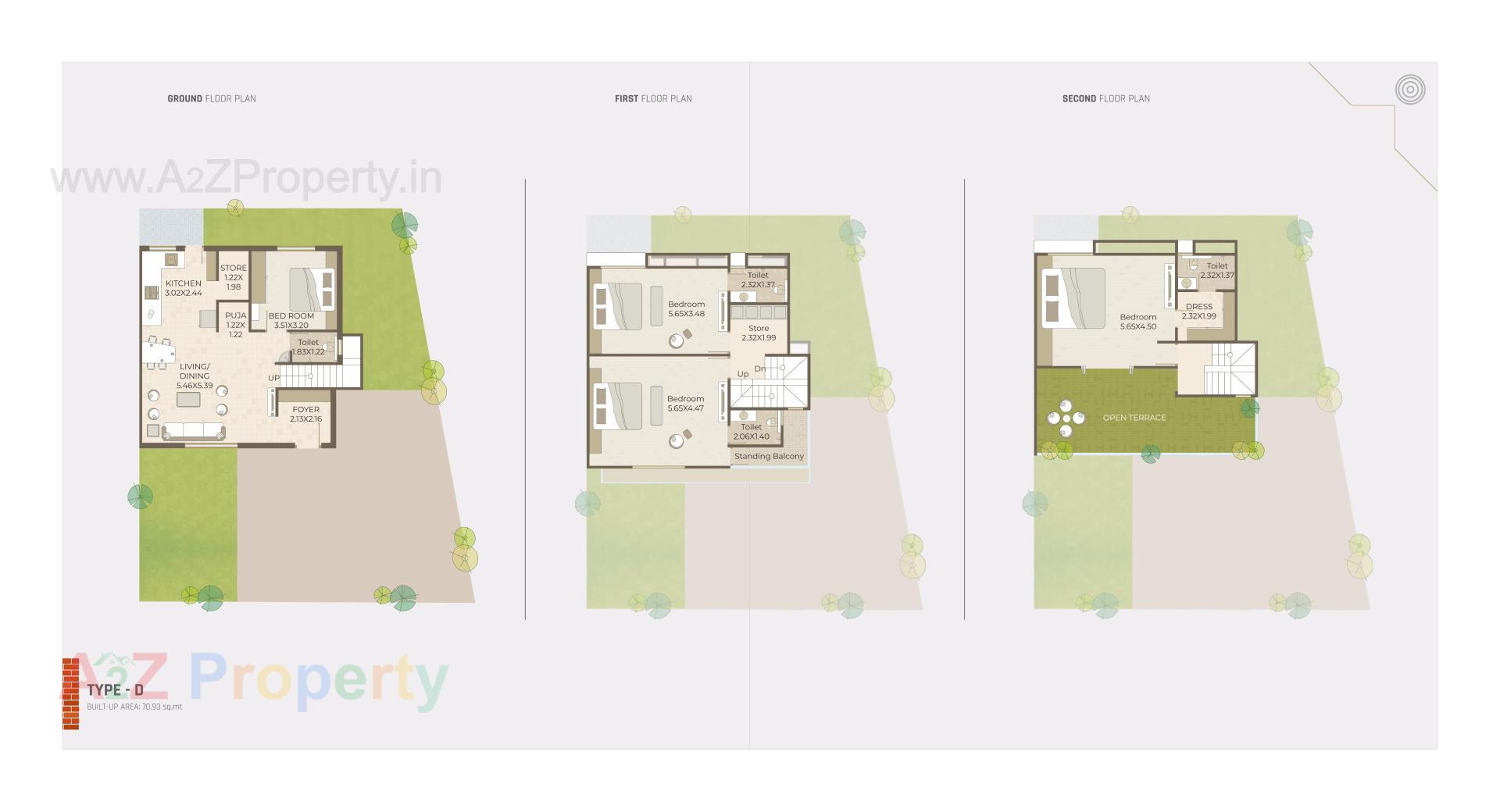 Layout of real estate project Auro Vivaanta Ii located at Bil, Vadodara, Gujarat
