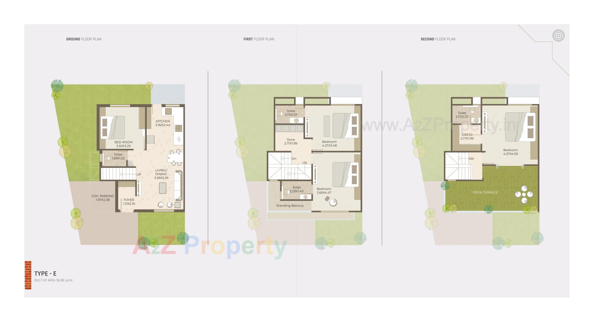 Layout of real estate project Auro Vivaanta Ii located at Bil, Vadodara, Gujarat