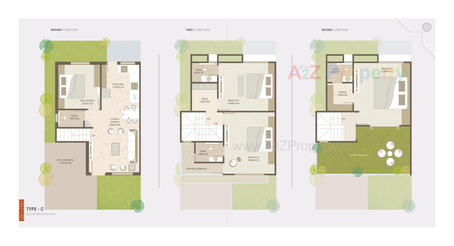 Layout of real estate project Auro Vivaanta Ii located at Bil, Vadodara, Gujarat