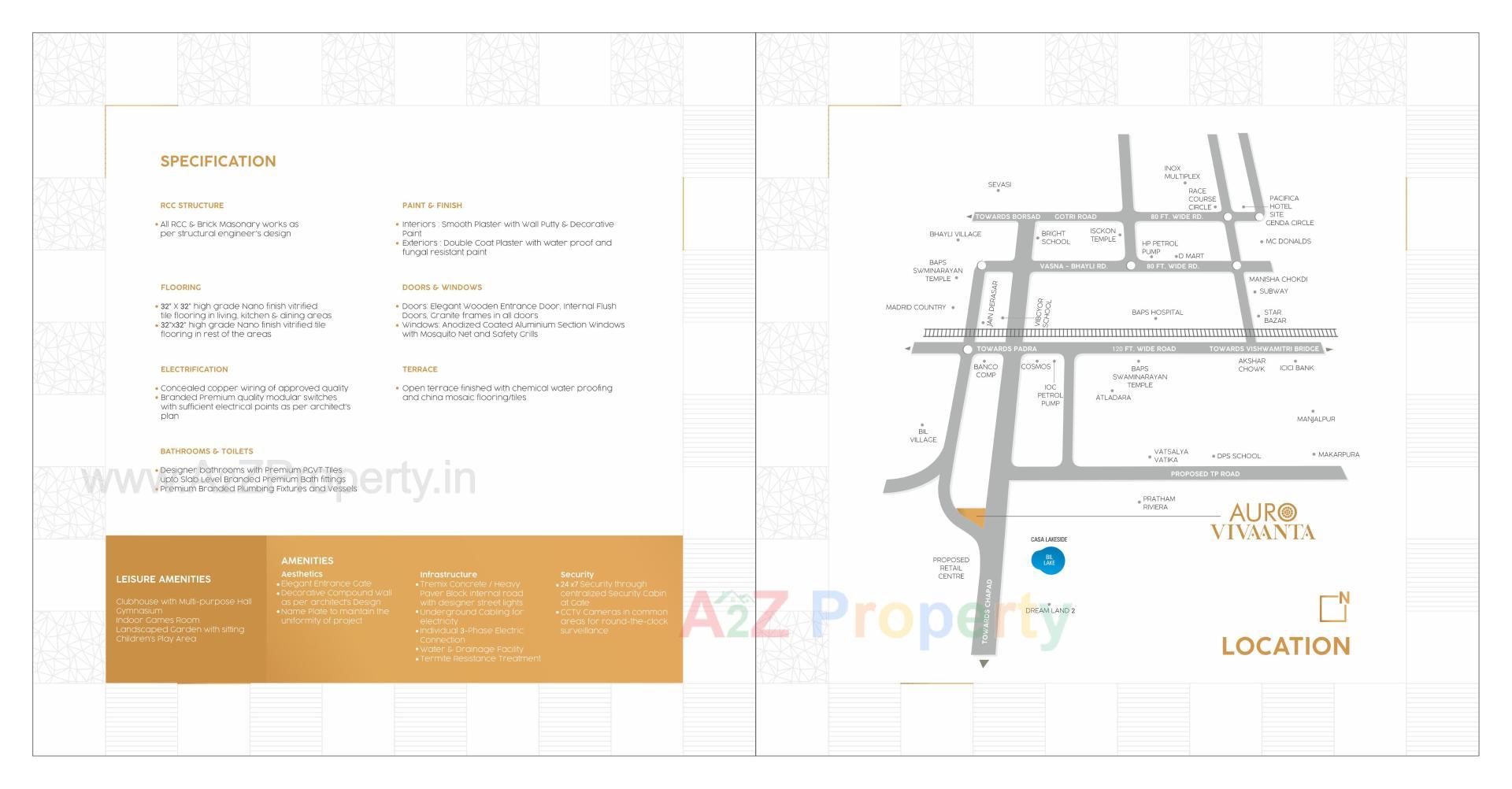  of real estate project Auro Vivaanta located at Bill, Vadodara, Gujarat