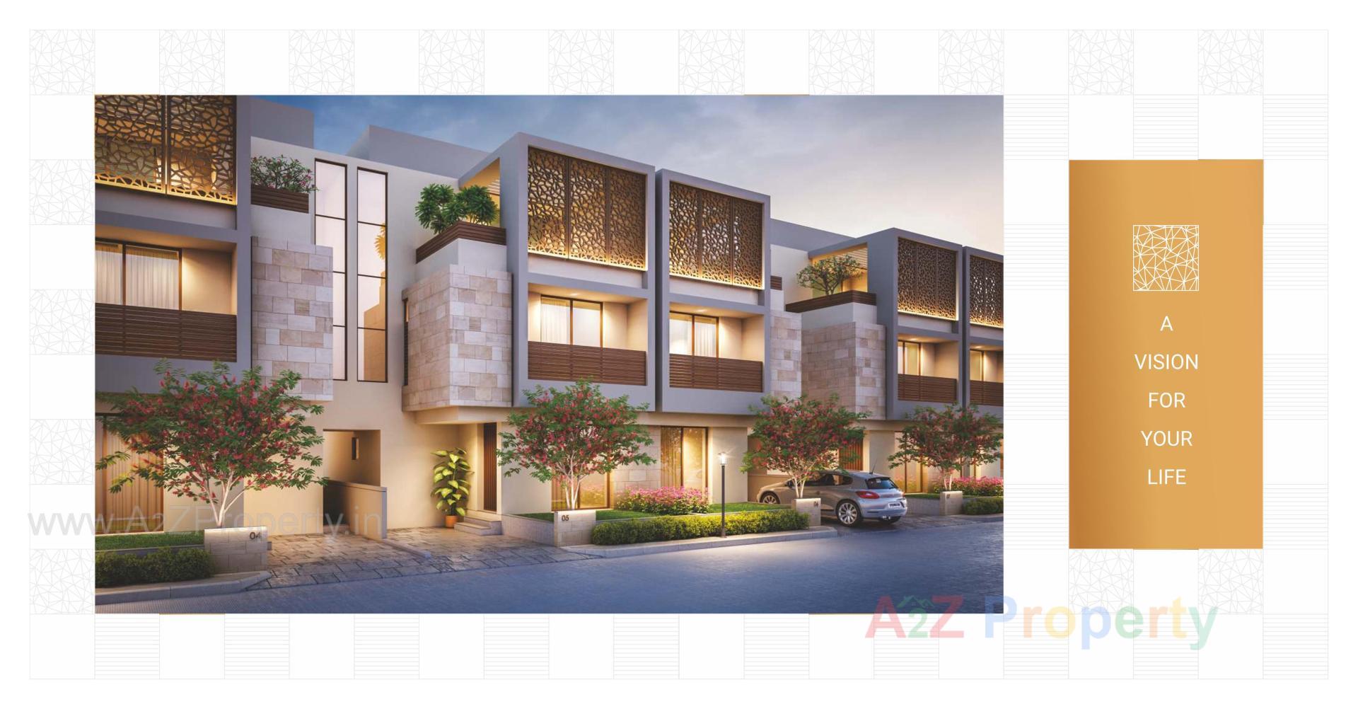 3D Elevation of real estate project Auro Vivaanta located at Bill, Vadodara, Gujarat