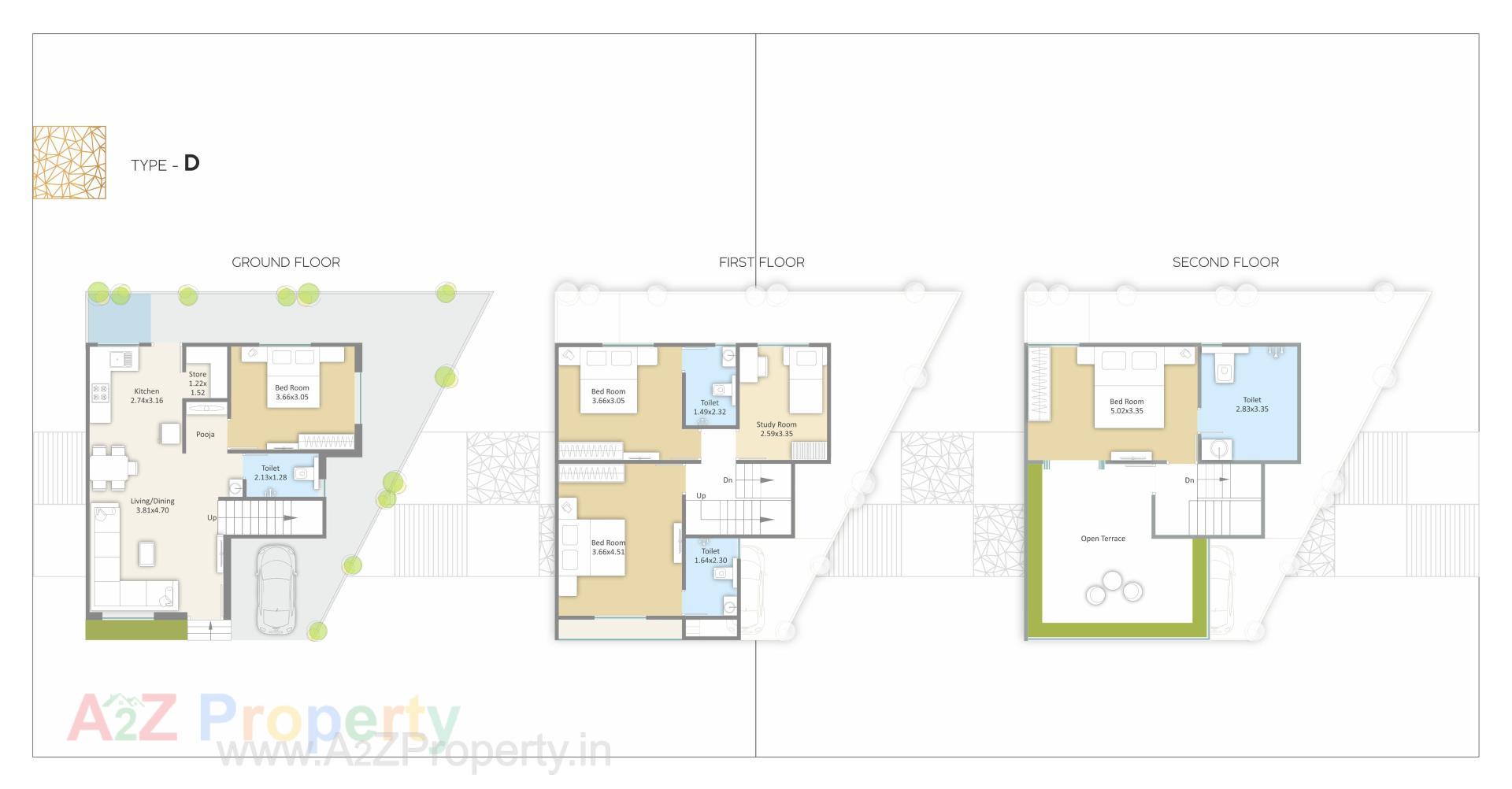 Layout of real estate project Auro Vivaanta located at Bill, Vadodara, Gujarat