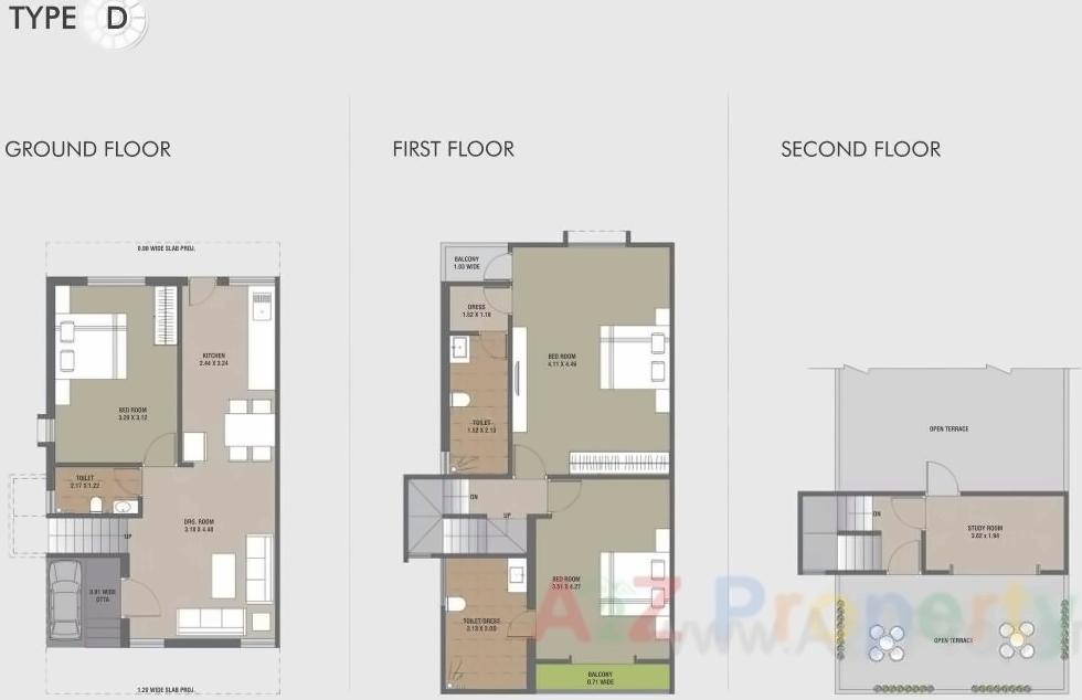 Layout of real estate project Auroville located at Kalali, Vadodara, Gujarat