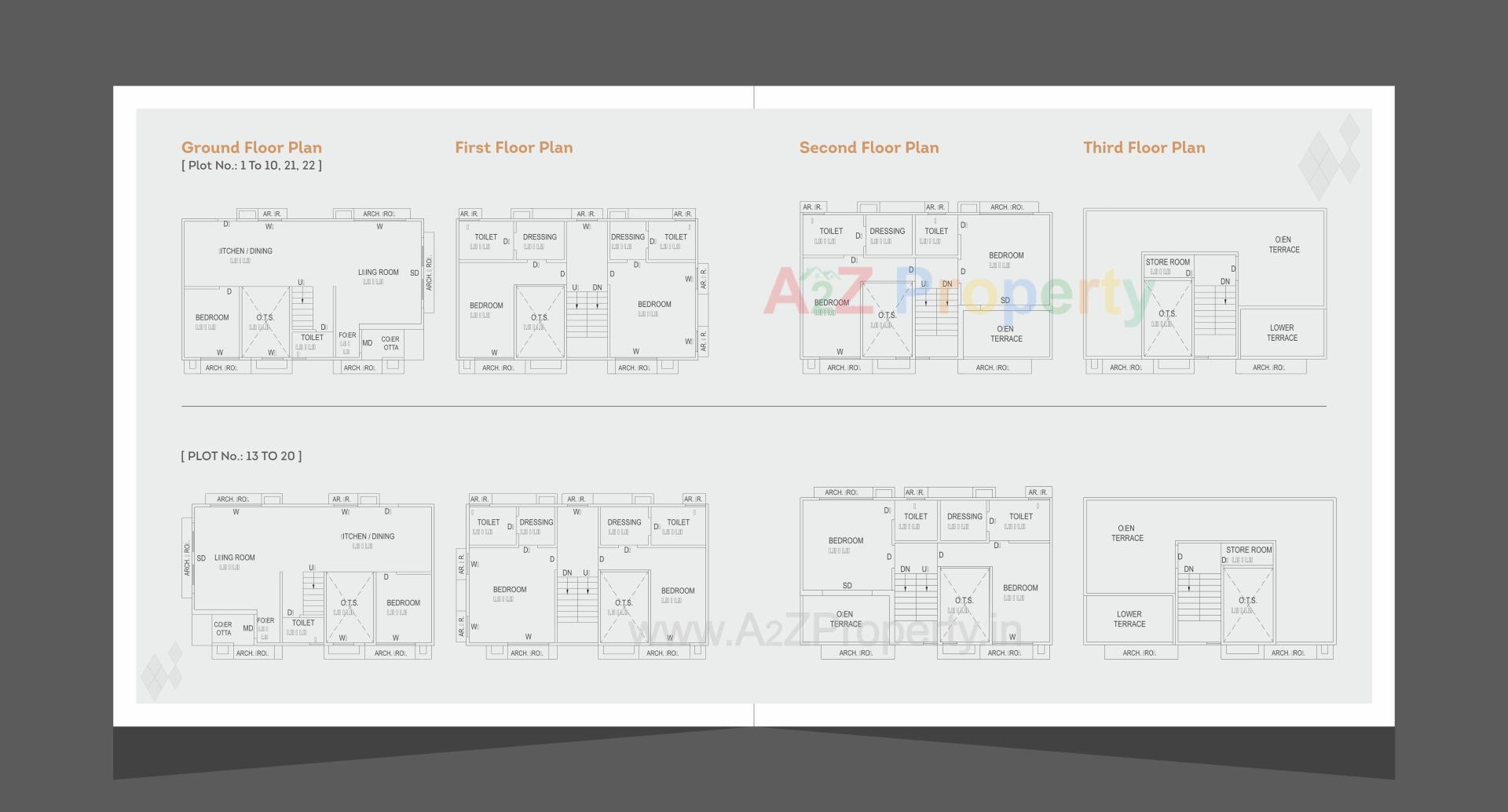 Layout of real estate project Aurum Villa located at Ankodiya, Vadodara, Gujarat